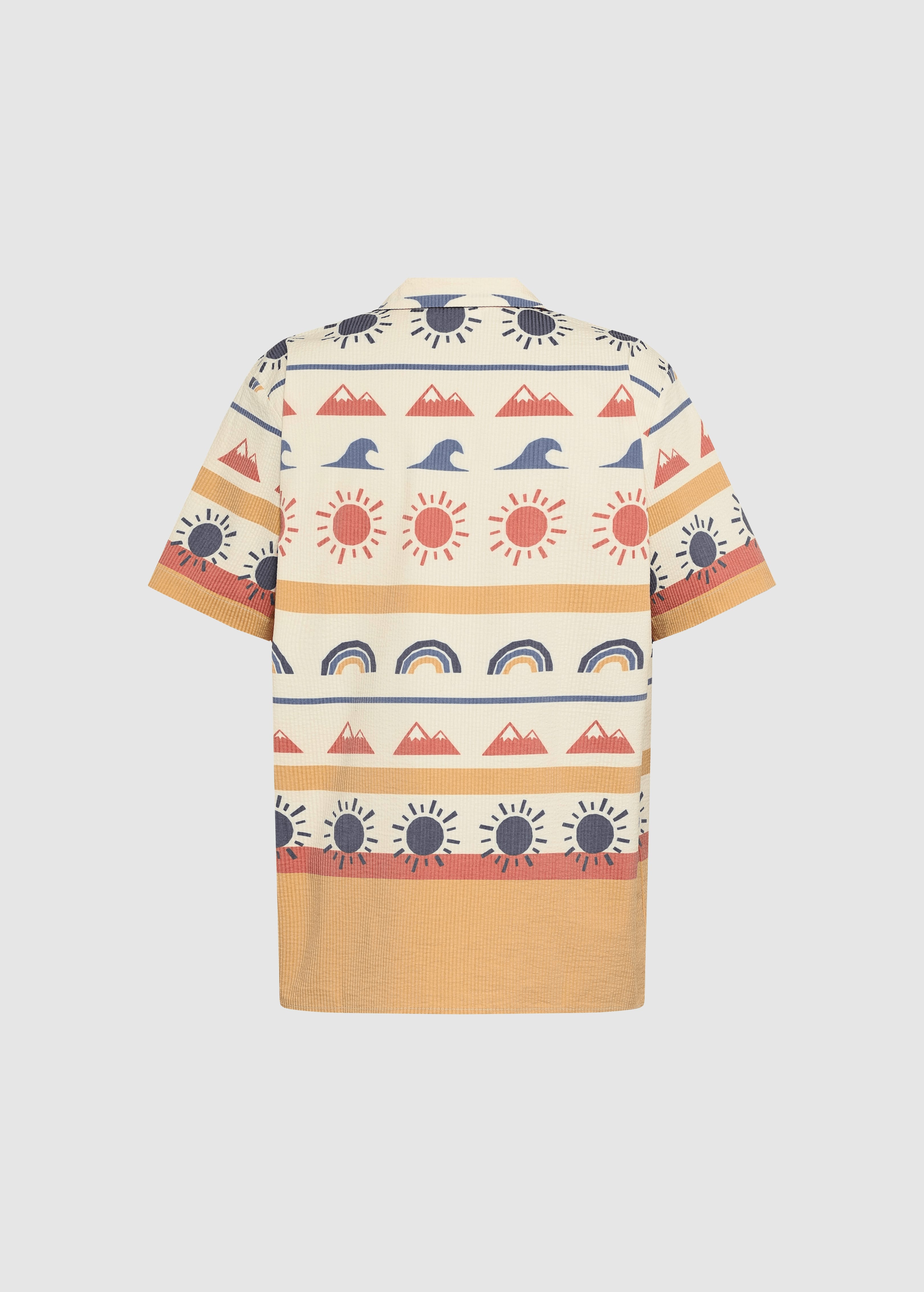 Relaxed Print Short Sleeve Shirt Multi Color Aop Relaxed Print Short Sleeve Shirt Multi Color Aop