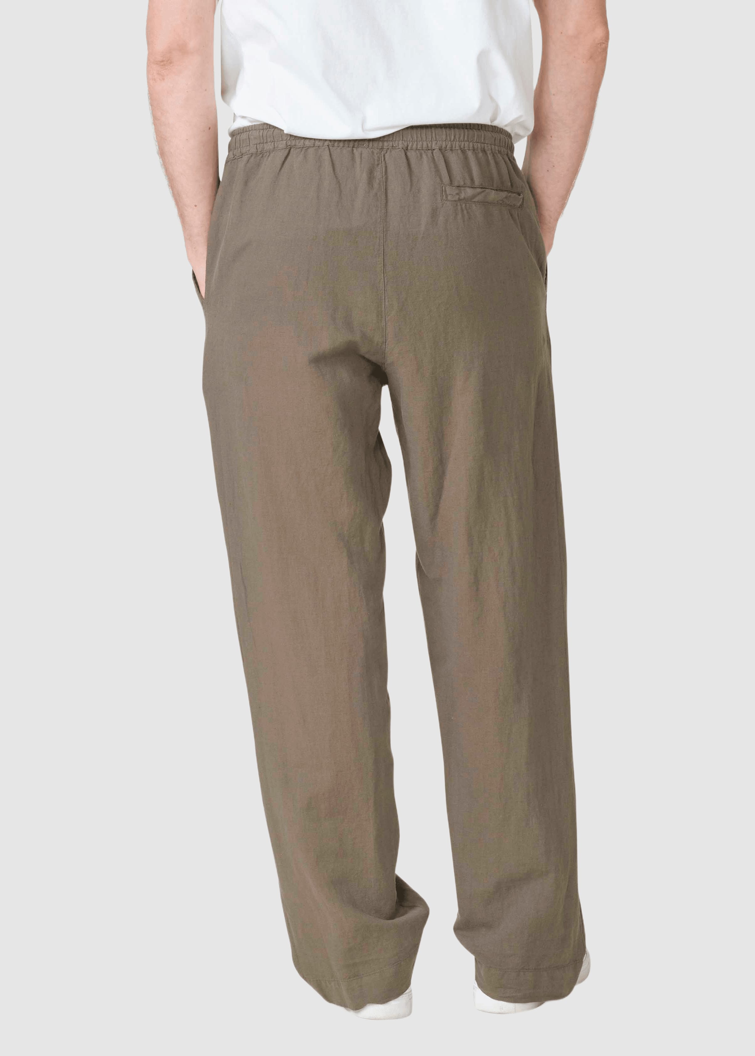 Jens Linen Pants Ocs Taupe