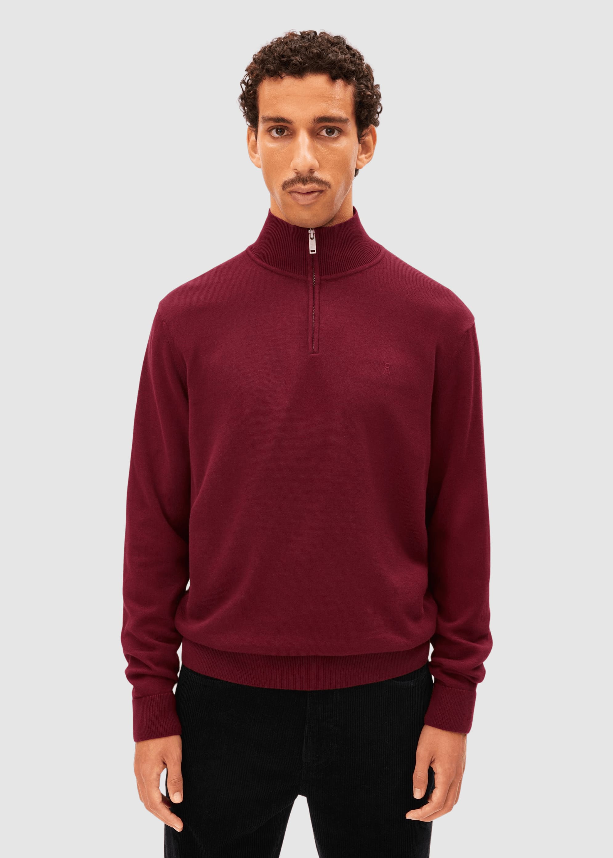 Faabes Knit Sweater Velvet Red