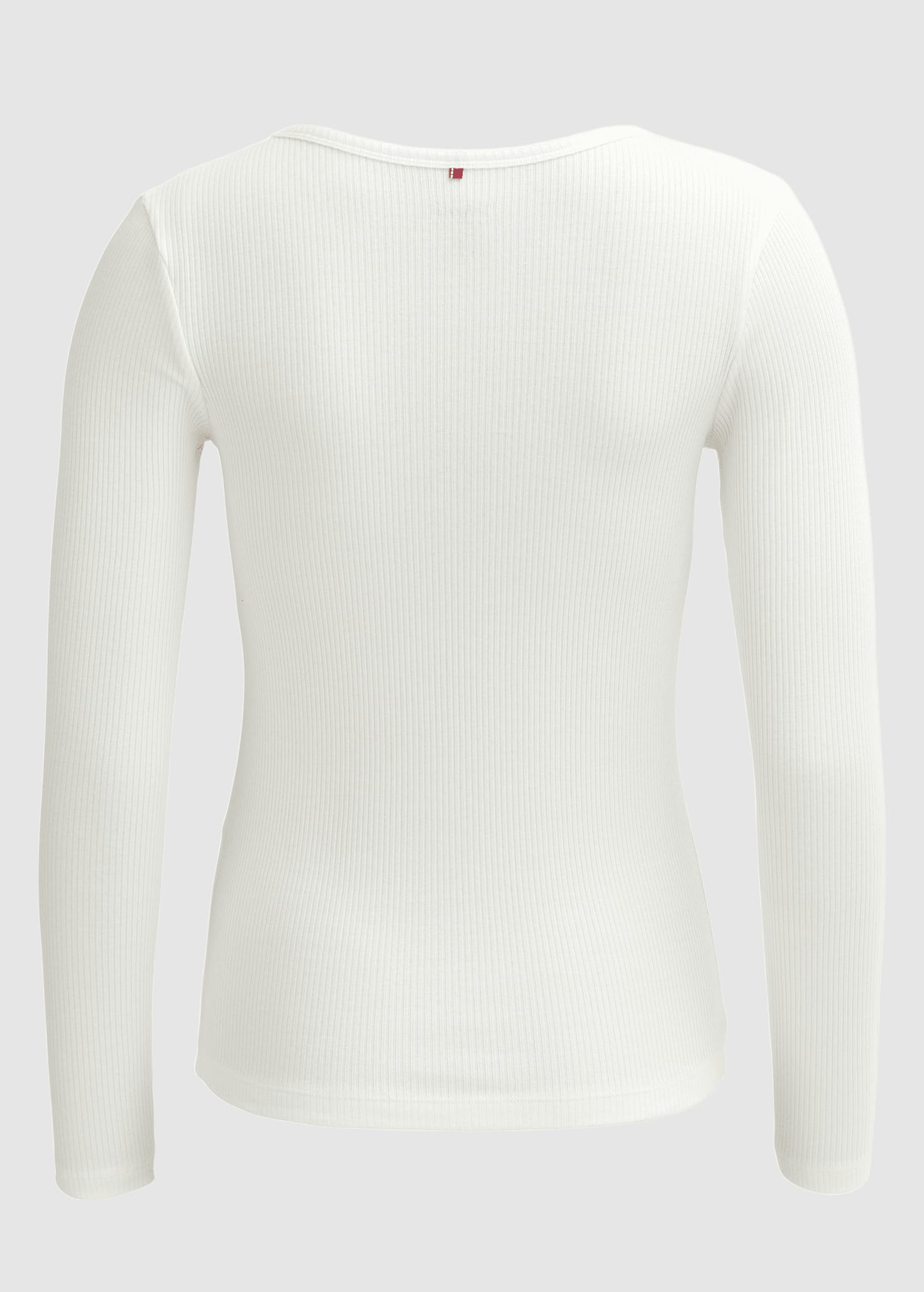 Langarm-Shirt Weiß
