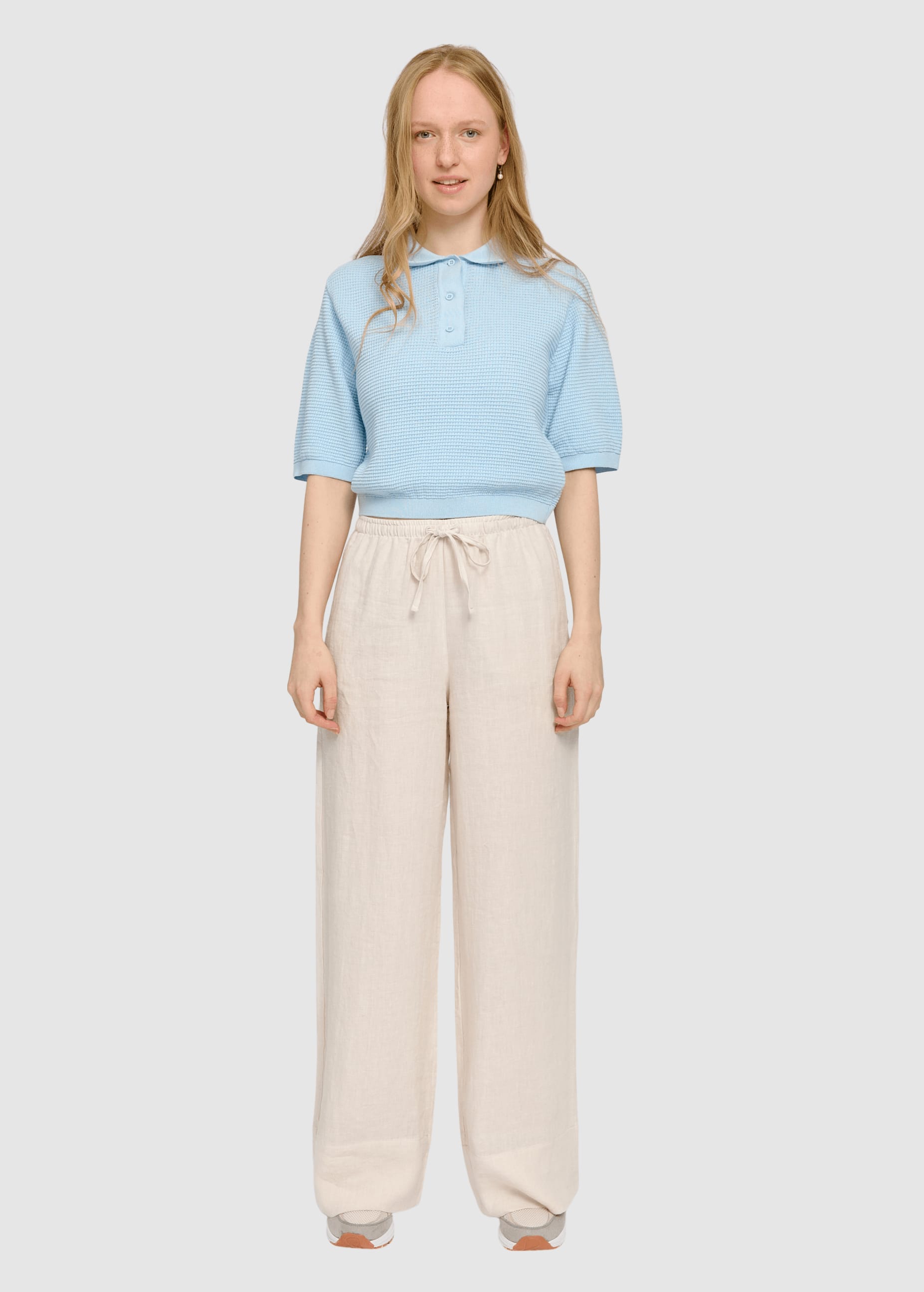Knit Polo Dream Blue