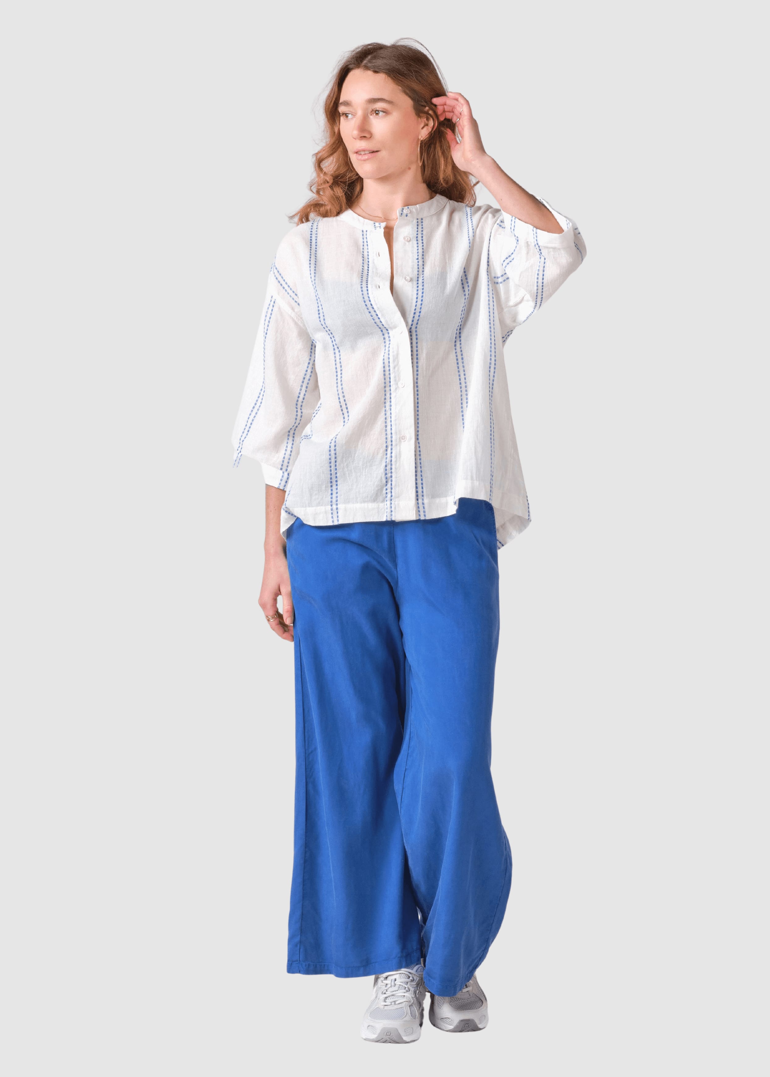 Kaja Lyocell Pants Surf Blue Kaja Lyocell Pants Surf Blue