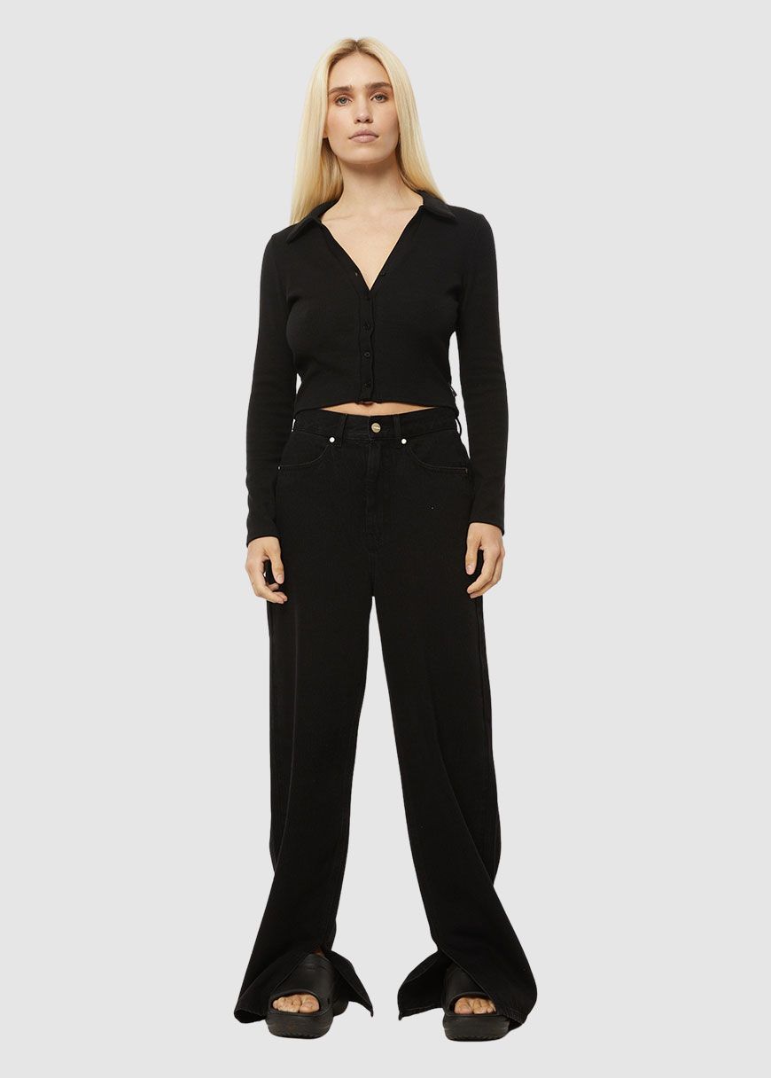 Eliza Hemp Rib Longsleeve Shirt