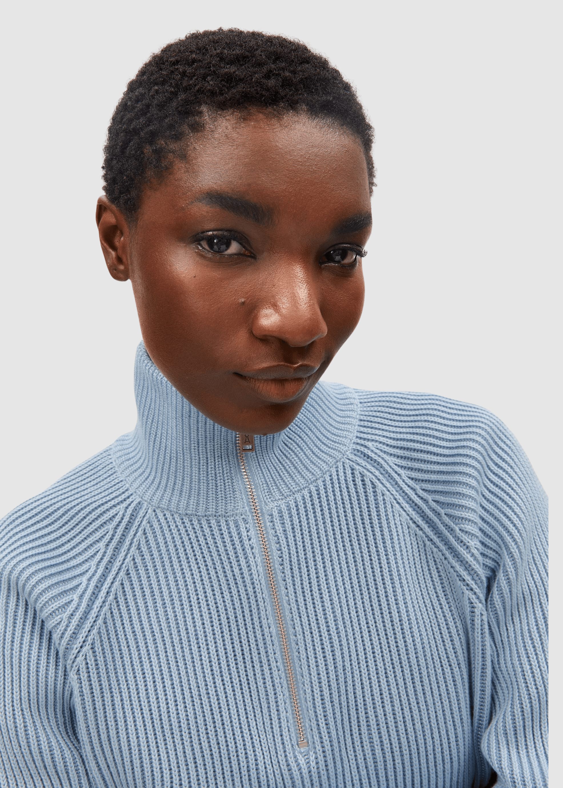 Troyer Vanisé Knit Sweater Blue Glow-Dark Blue Glow Troyer Vanisé Knit Sweater Blue Glow-Dark Blue Glow