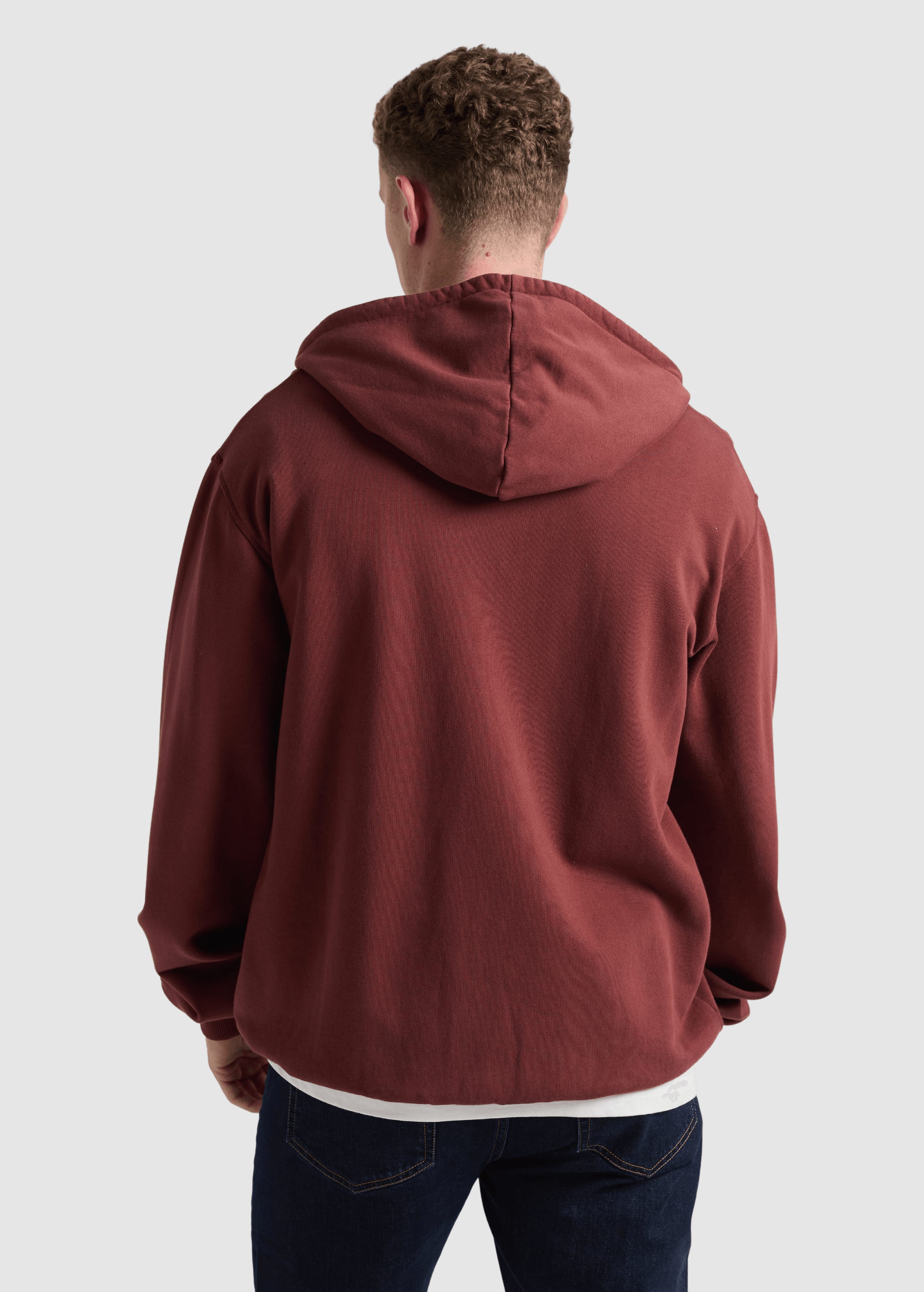Essential Zip Hoodie Andorra Brown Grey