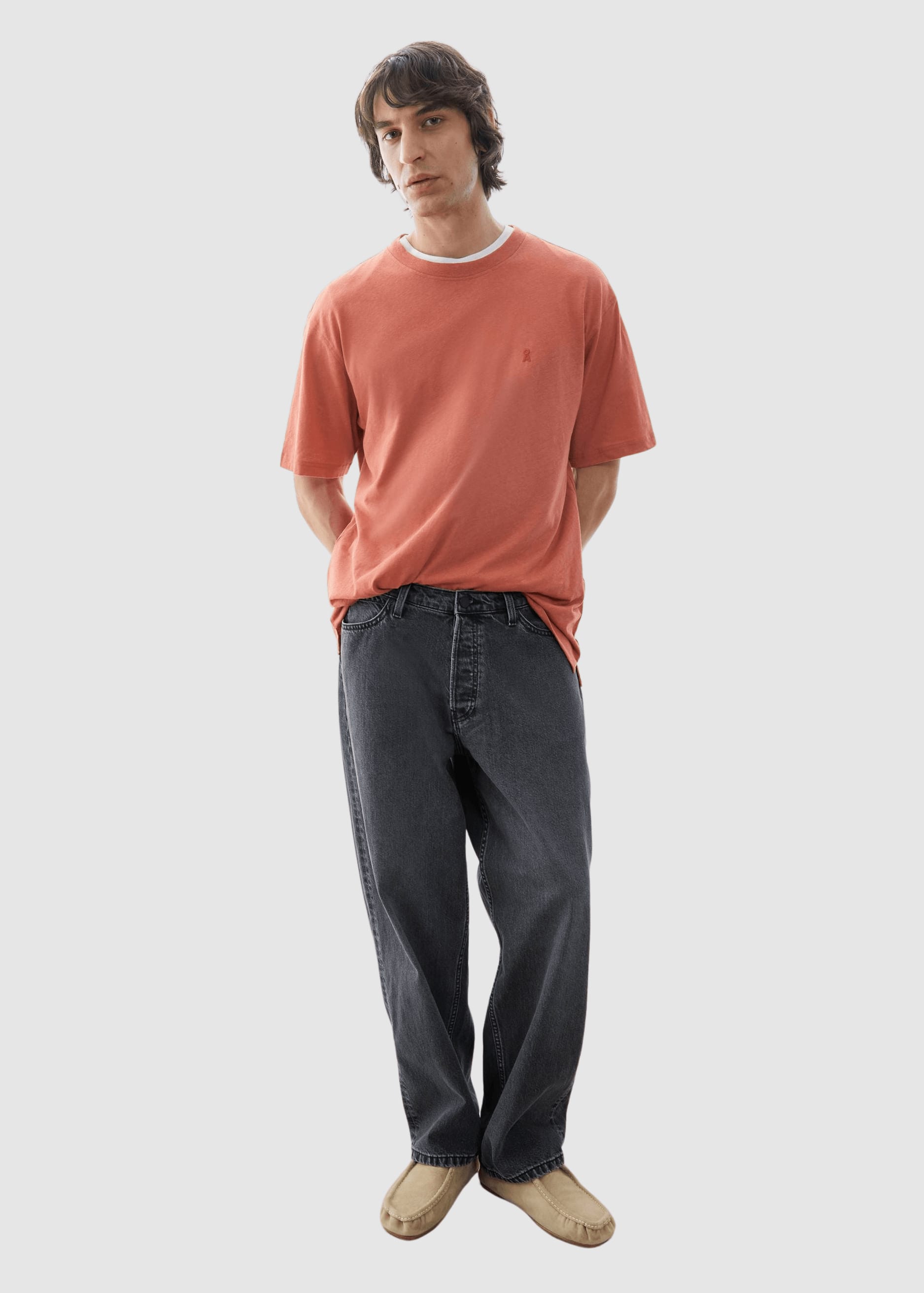 Maarkos Linen Blend T-Shirt Tabasco Red