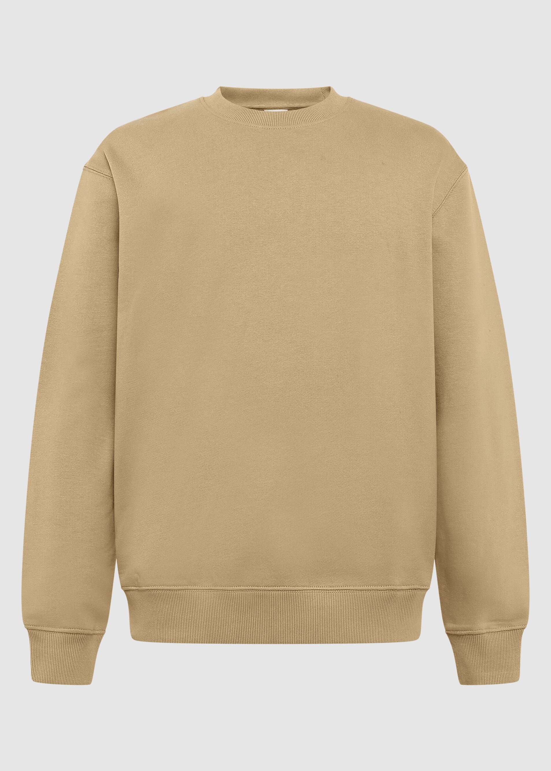 knowledge-cotton-apparel-relaxed-crew-neck-kelp-melange-1.jpeg Relaxed Crew Neck Kelp Melange