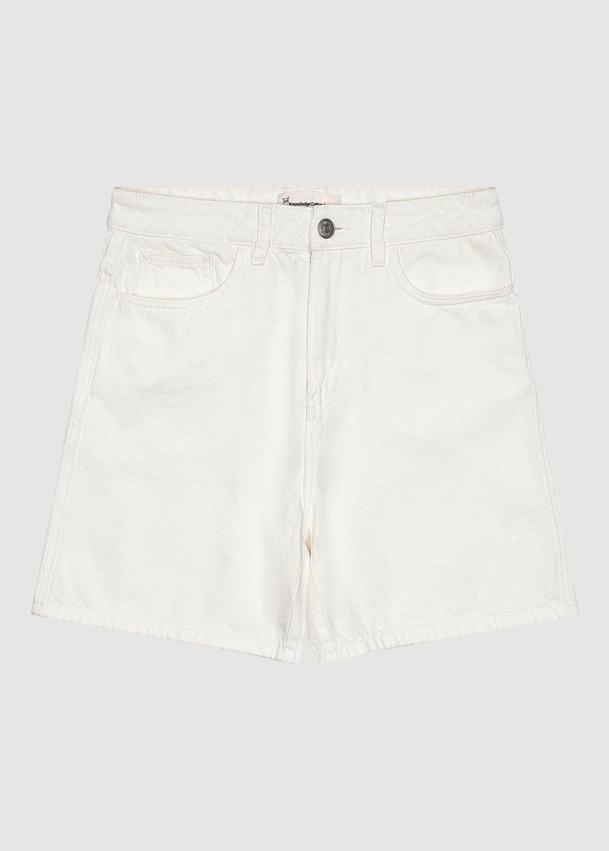 Gale Straight Mid-Rise Twill Shorts