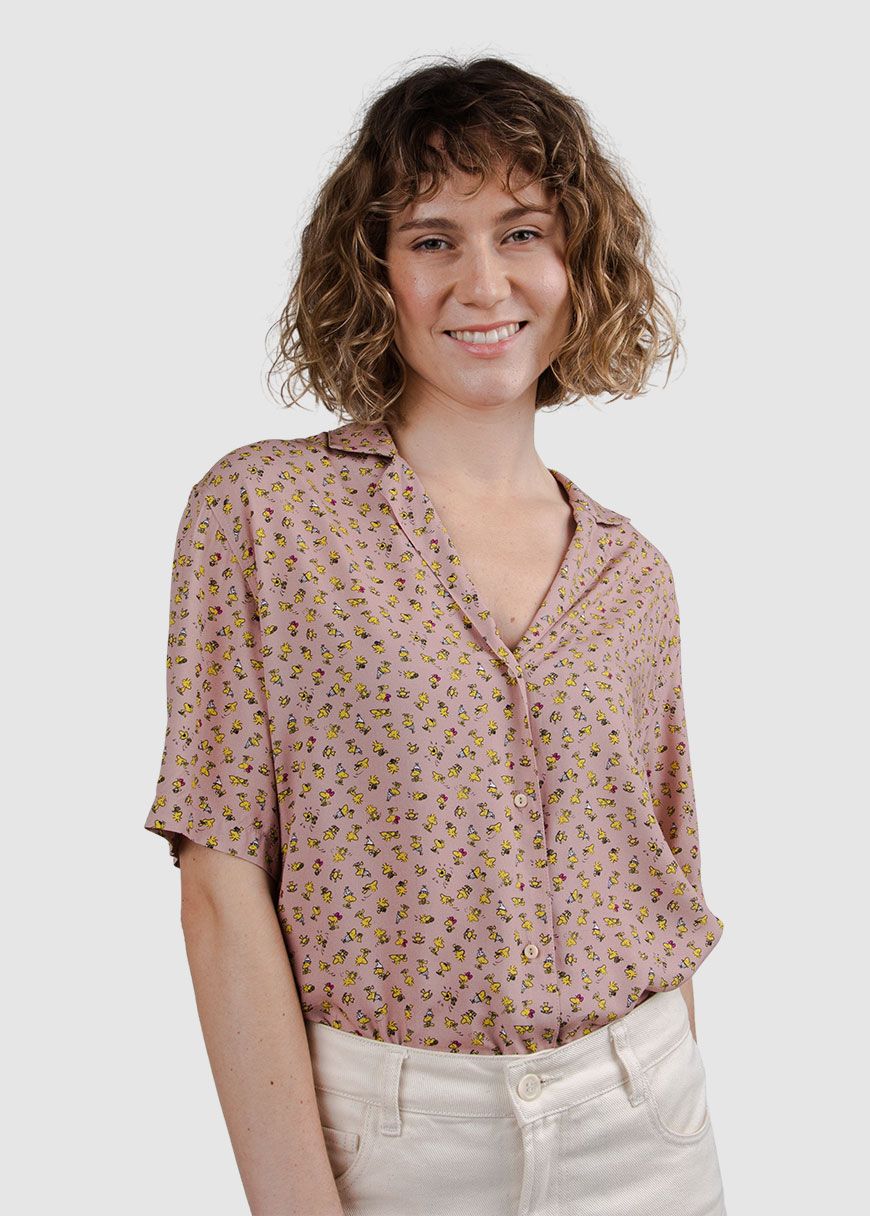 Peanuts Woodstock Aloha Blouse Peanuts Woodstock Aloha Blouse