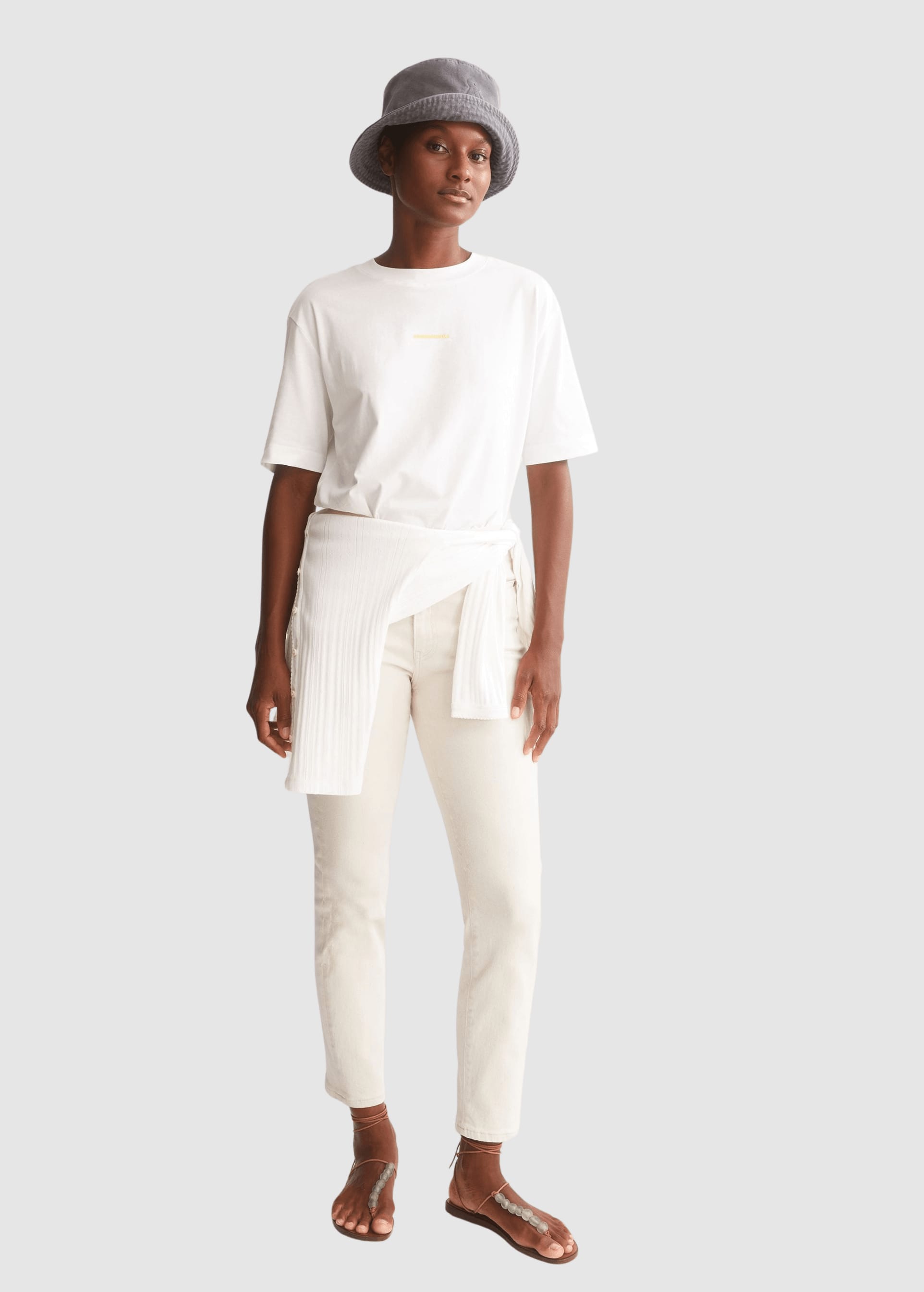 Tarjaa Graphic T-Shirt White Aa Yellow