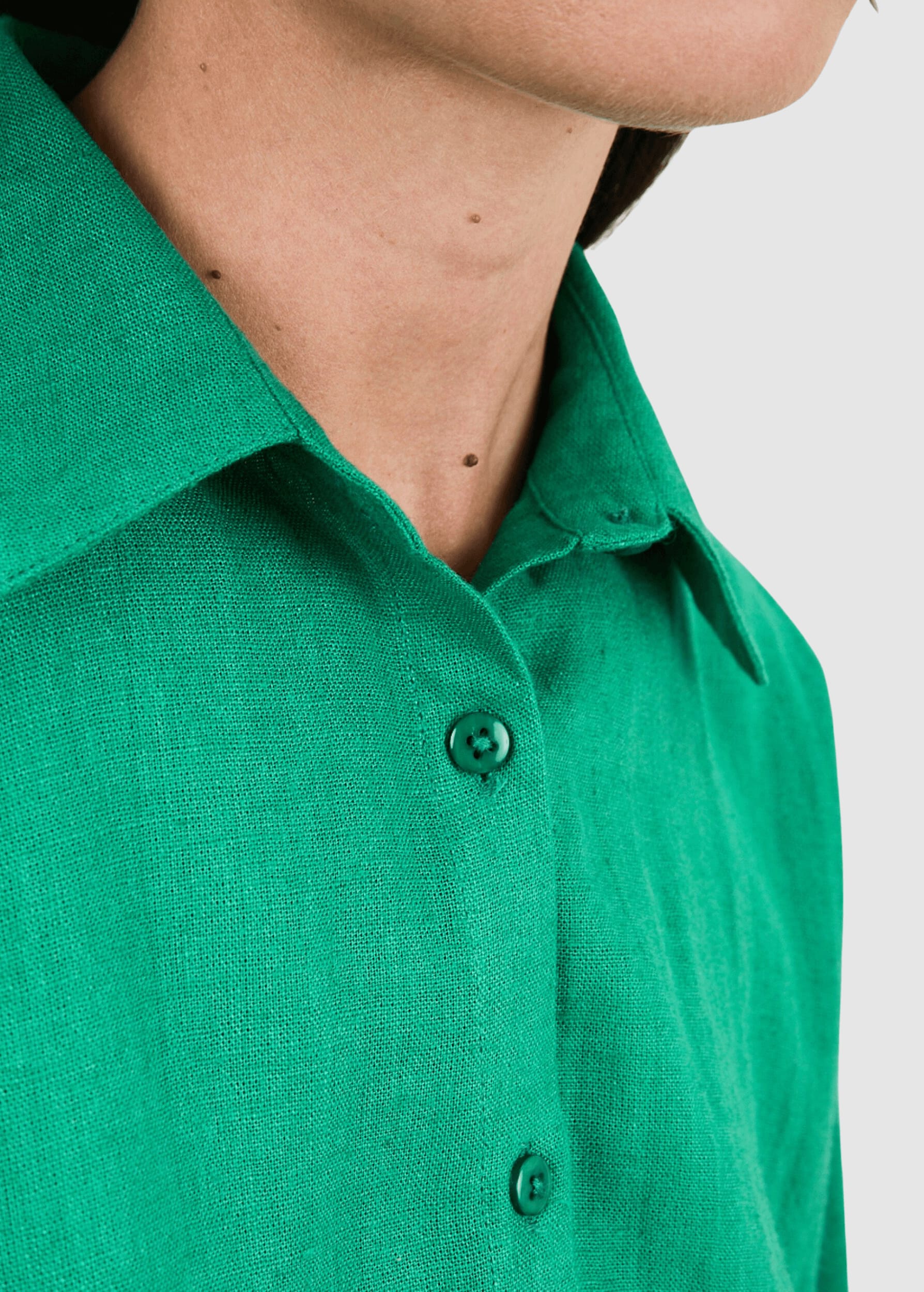 Boxy Squared Blouse Green Boxy Squared Blouse Green