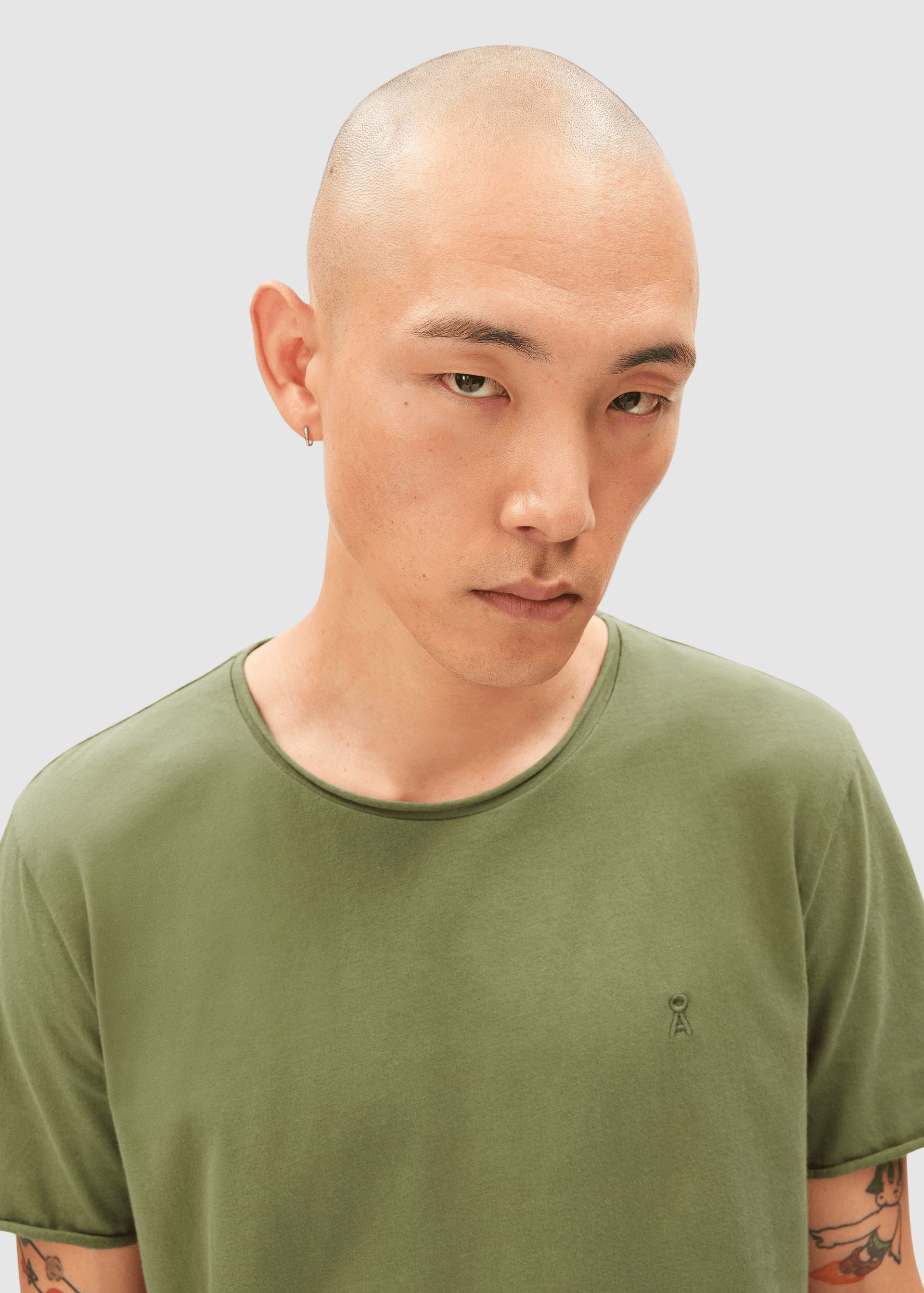 Jaames Brushed T-Shirt Fatigue Green Jaames Brushed T-Shirt Fatigue Green