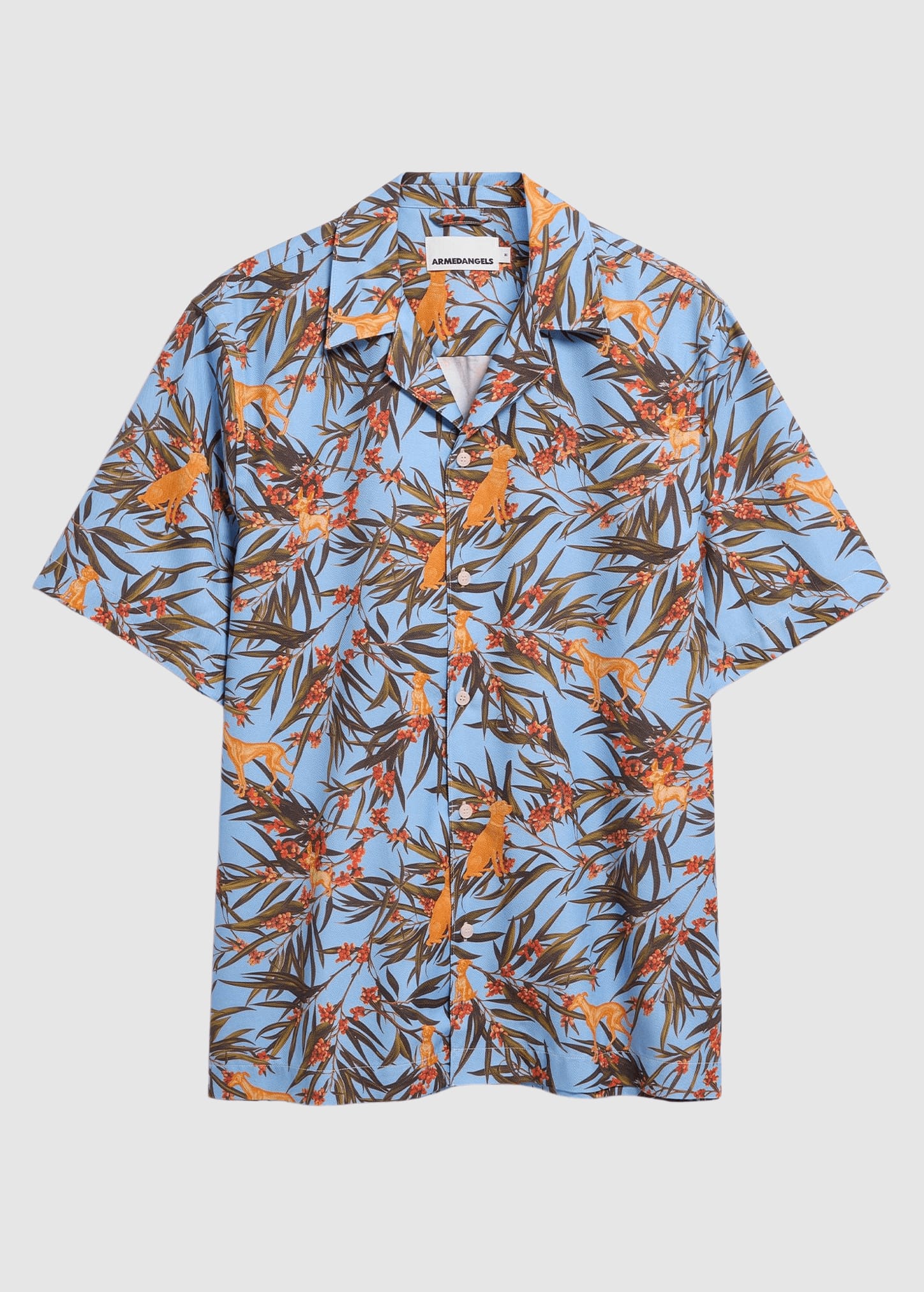 Aop Dog Shortsleeve Shirt Wedgwood Aop Dog Shortsleeve Shirt Wedgwood