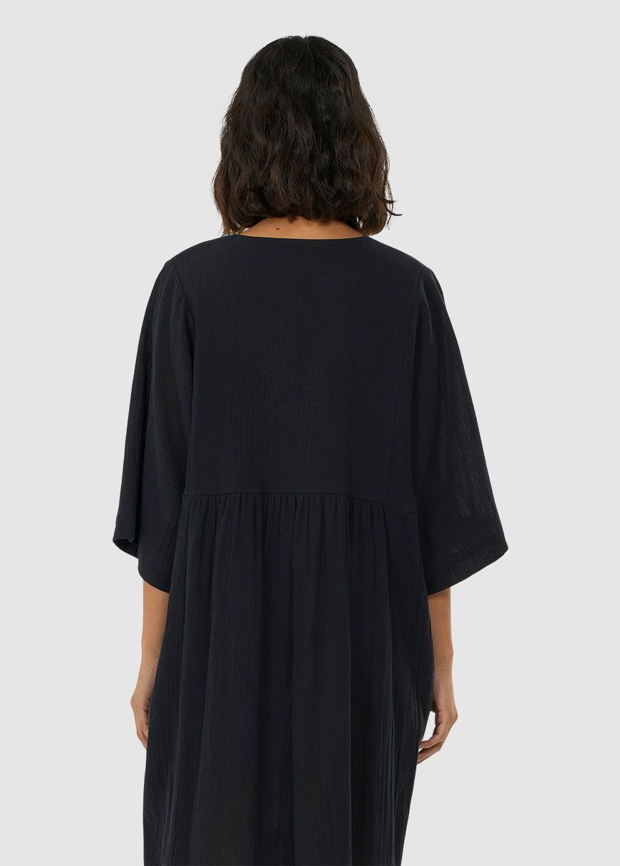 Cotton Crepe A-Shape Dress