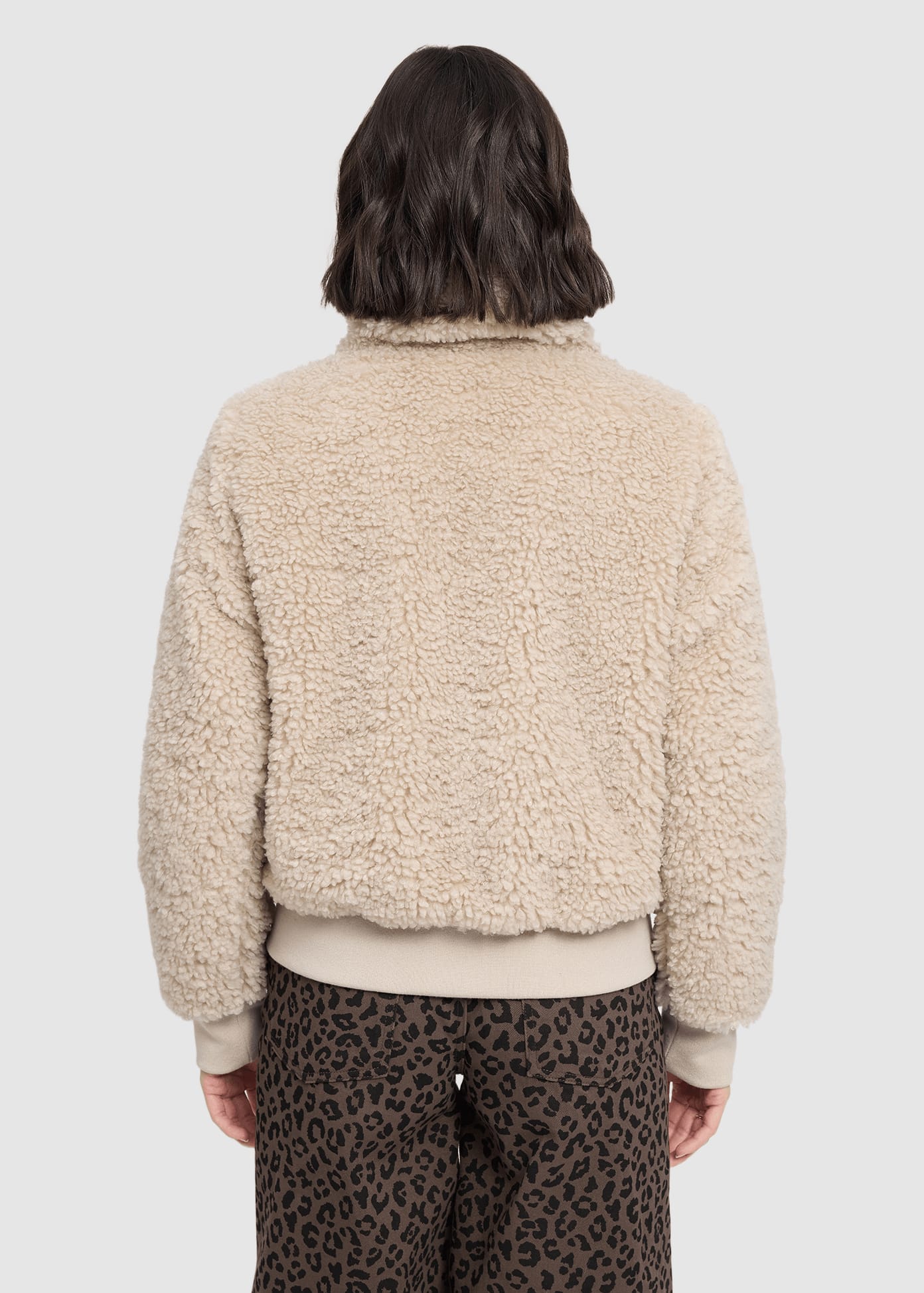 Faux-Fur Blouson Natural