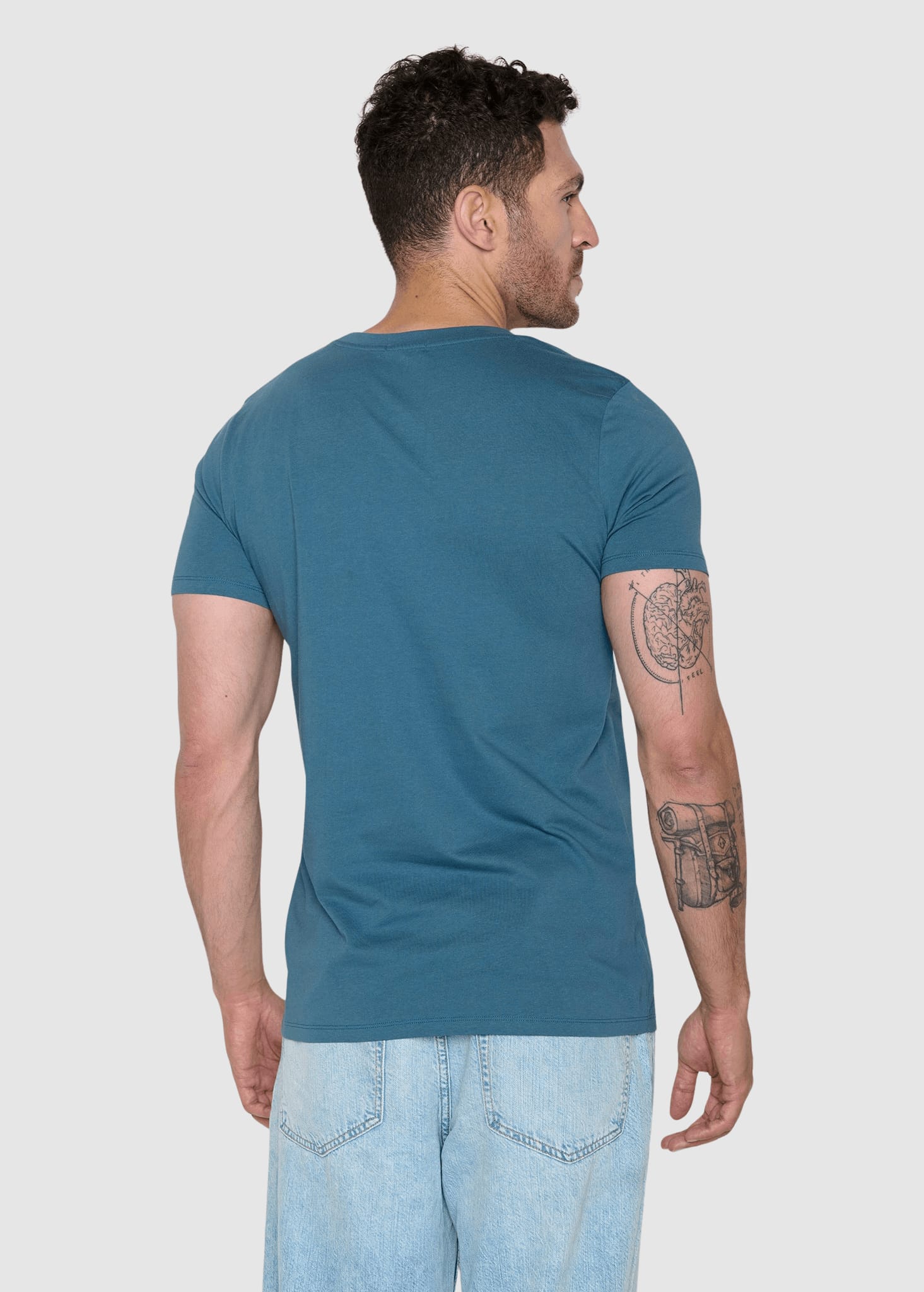 Bear Canoe Guide T-Shirt Tidal Blue
