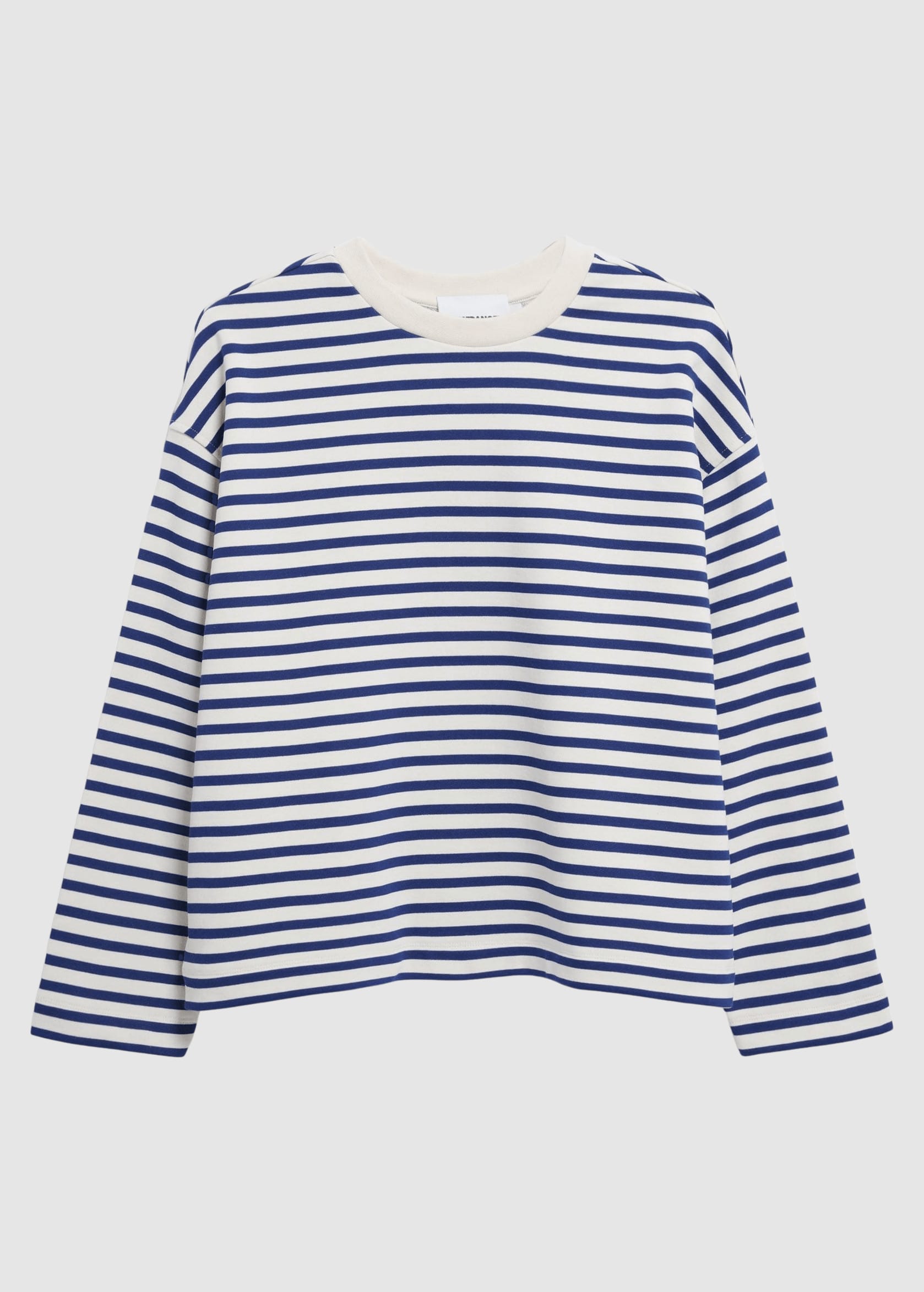 Frankaa Maarlen Stripe Sweat Undyed-Dynamo Blue