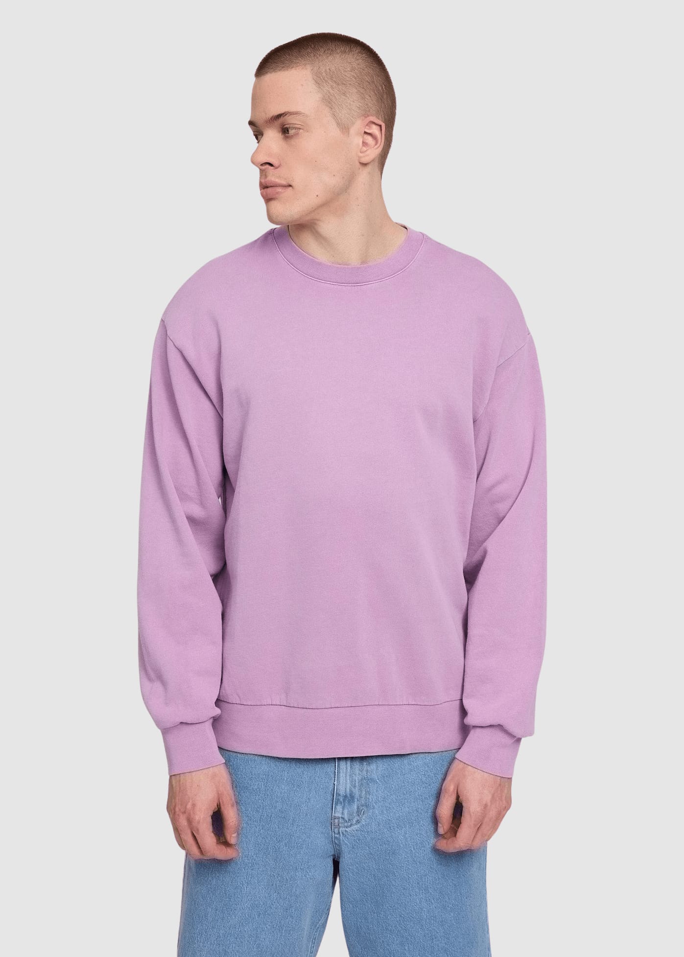 Genderless Natural Dye Sweatshirt Natural Dye Orchid