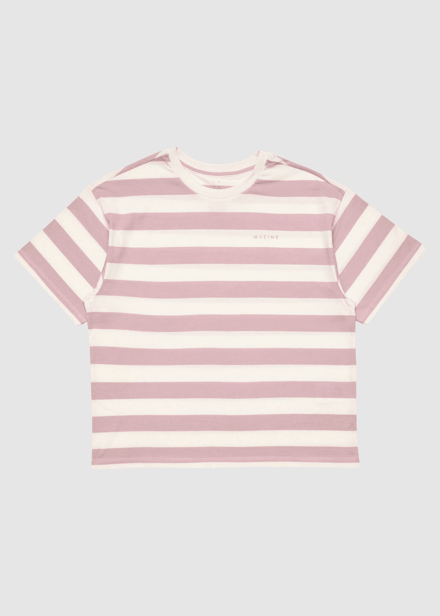 Bold Striped T-Shirt Orchid Offwhite Bold Striped T-Shirt Orchid Offwhite