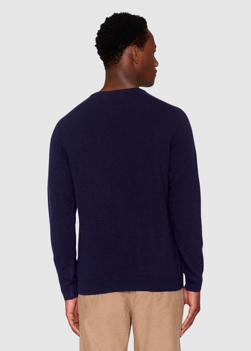 knowledge_cotton_apparel_lambswool_crew_neck_AW_25_KCA_80624_1001_Total_Eclipse_2_9145da2fa6 Lambswool Crew Neck