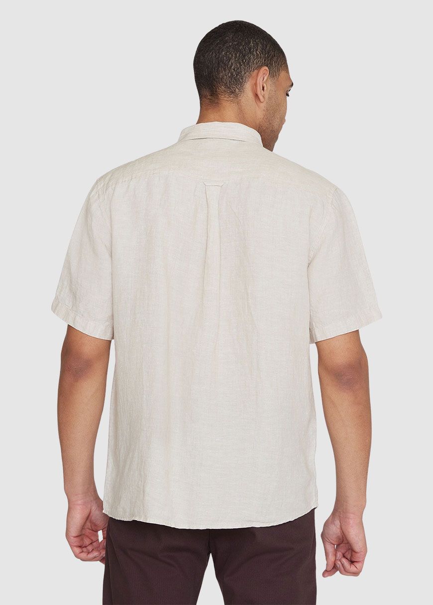 knowledge_cotton_apparel_regular_linen_short_sleeve_shirt_SS_25_KCA_1090064_1449_Yarndyed_Light_Feather_Gray_2_e9599dbd77 Regular Linen Short Sleeve Shirt