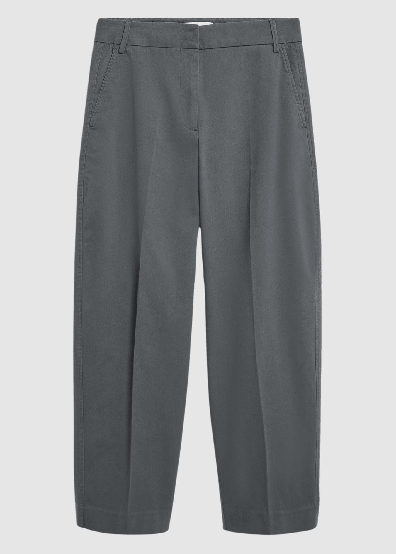 Barrel Leg Twill Pant Space Steel Barrel Leg Twill Pant Space Steel