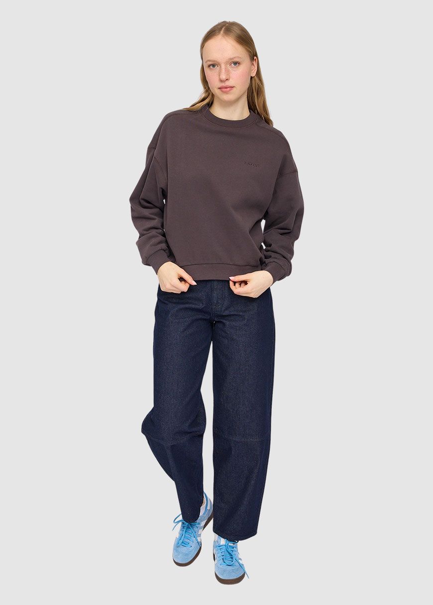 mazine_basic_sweatshirt_AW_25_MAZ_25333224_Eggplant_4_d6a9988673 Basic Sweatshirt