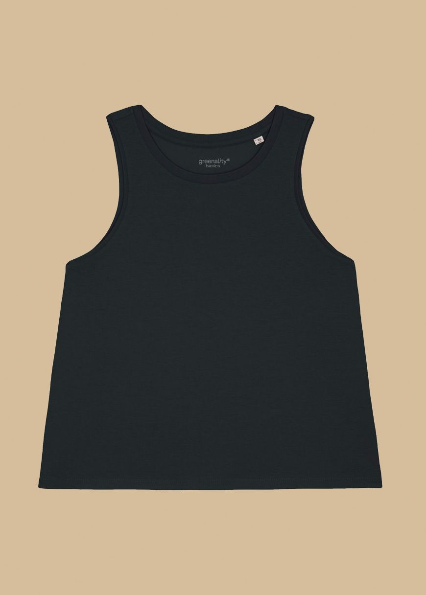 Cropped Oversized Tanktop Woman Cropped Oversized Tanktop Woman