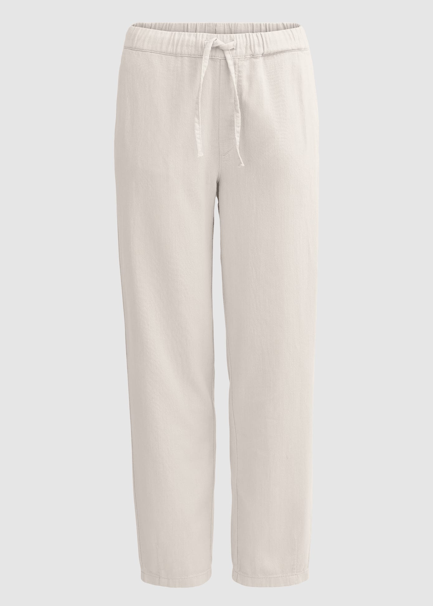Twill-Hose Verkürzt Hellgrau