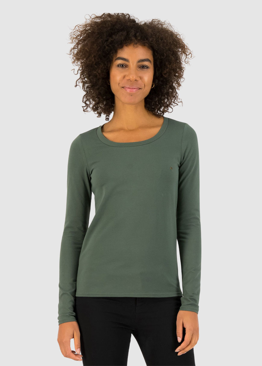 Logo Round Neck Langarm Welle Logo Round Neck Langarm Welle