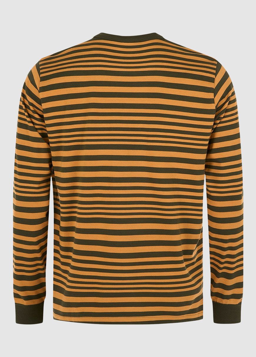 Regular Long Sleeve Cotton Striped O-Neck T-Shirt Regular Long Sleeve Cotton Striped O-Neck T-Shirt
