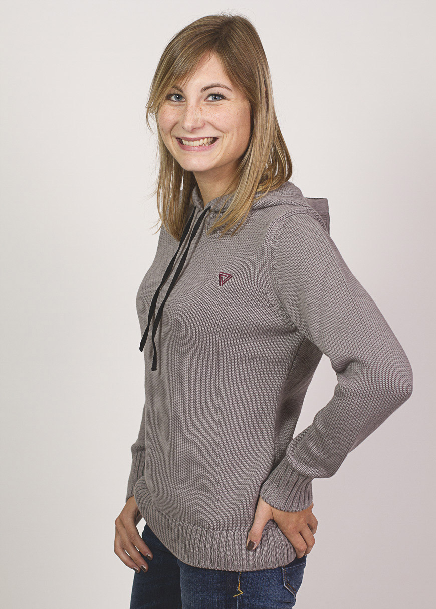 Strickhoodie Grau Strickhoodie Grau