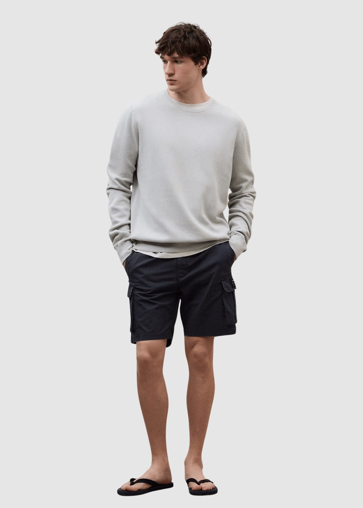 Ethicargo Shorts Man Asphalt Ethicargo Shorts Man Asphalt