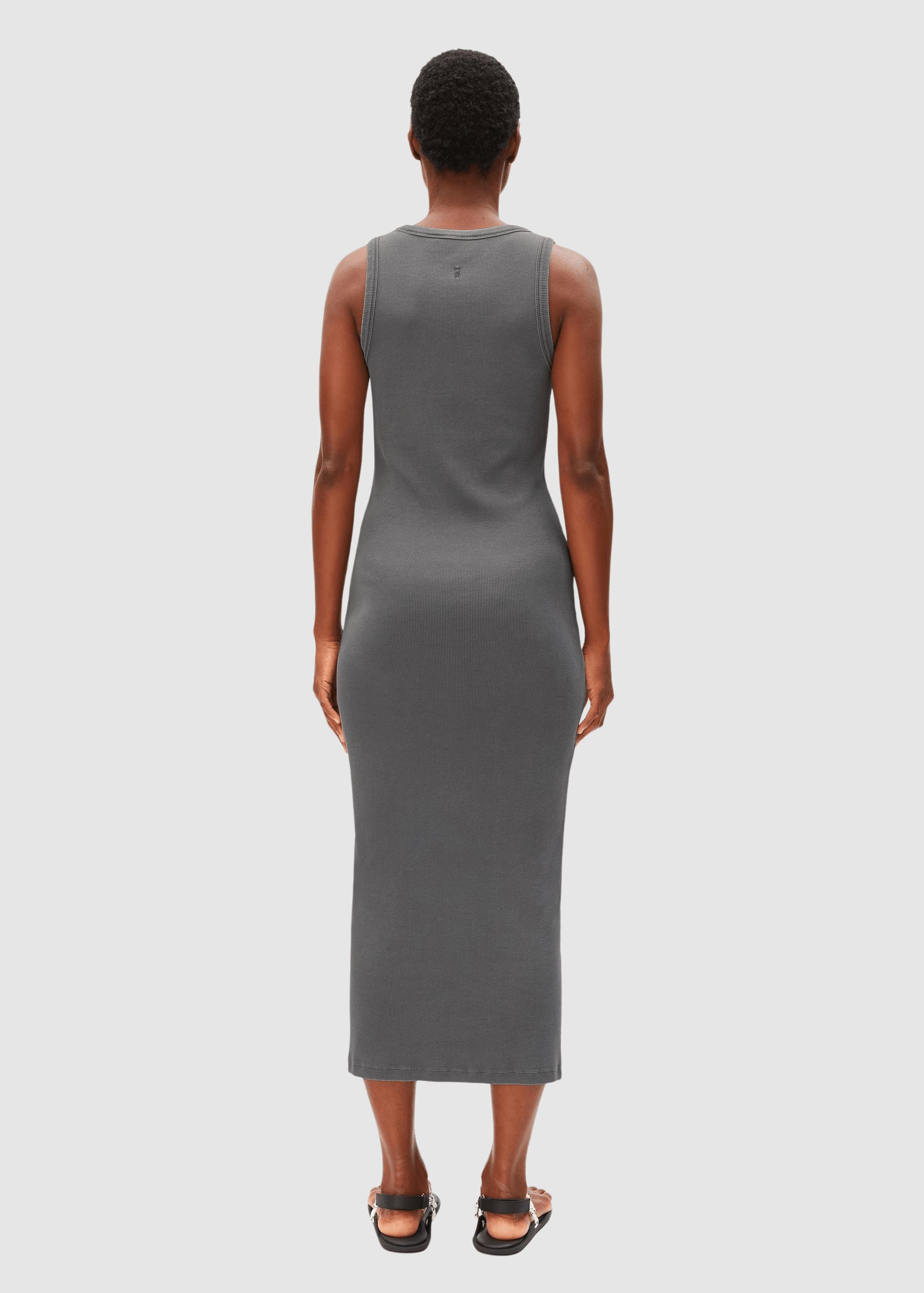 Gmt Dye Bodycon Rib Dress Space Steel Gmt Dye Bodycon Rib Dress Space Steel