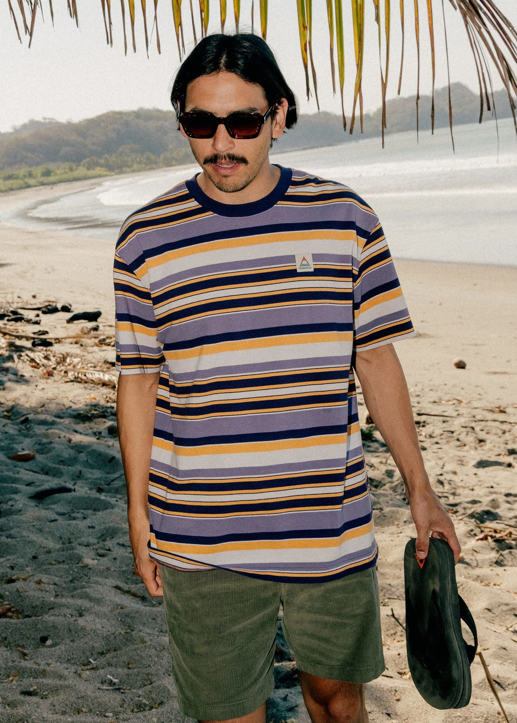 Wild Pine Relaxed Fit Stripe T-Shirt Heather Multi Stripe Wild Pine Relaxed Fit Stripe T-Shirt Heather Multi Stripe