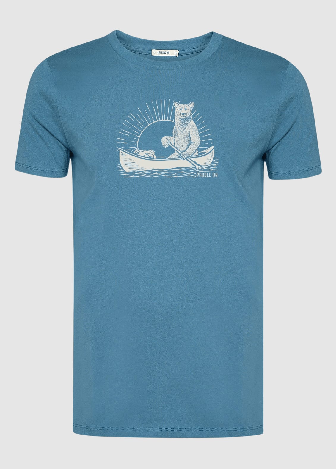 Bear Canoe Guide T-Shirt Tidal Blue