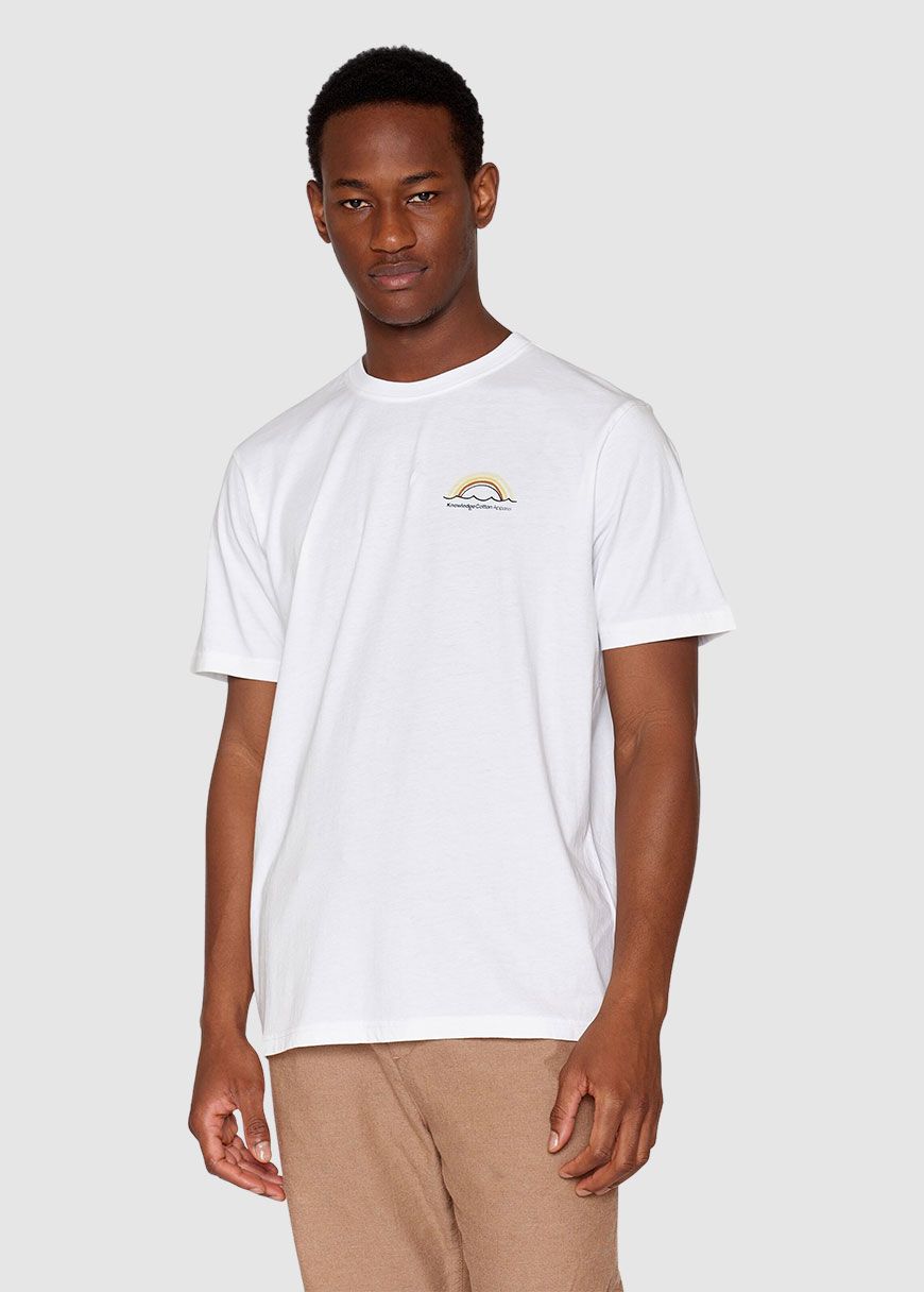 Regular Fit Single Jersey Sunset Chest T-Shirt Regular Fit Single Jersey Sunset Chest T-Shirt