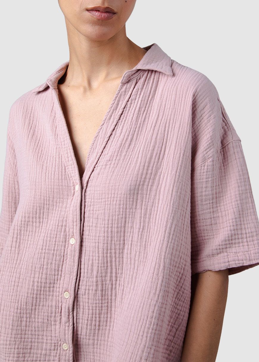 Bubble Oversize Cropped Blouse