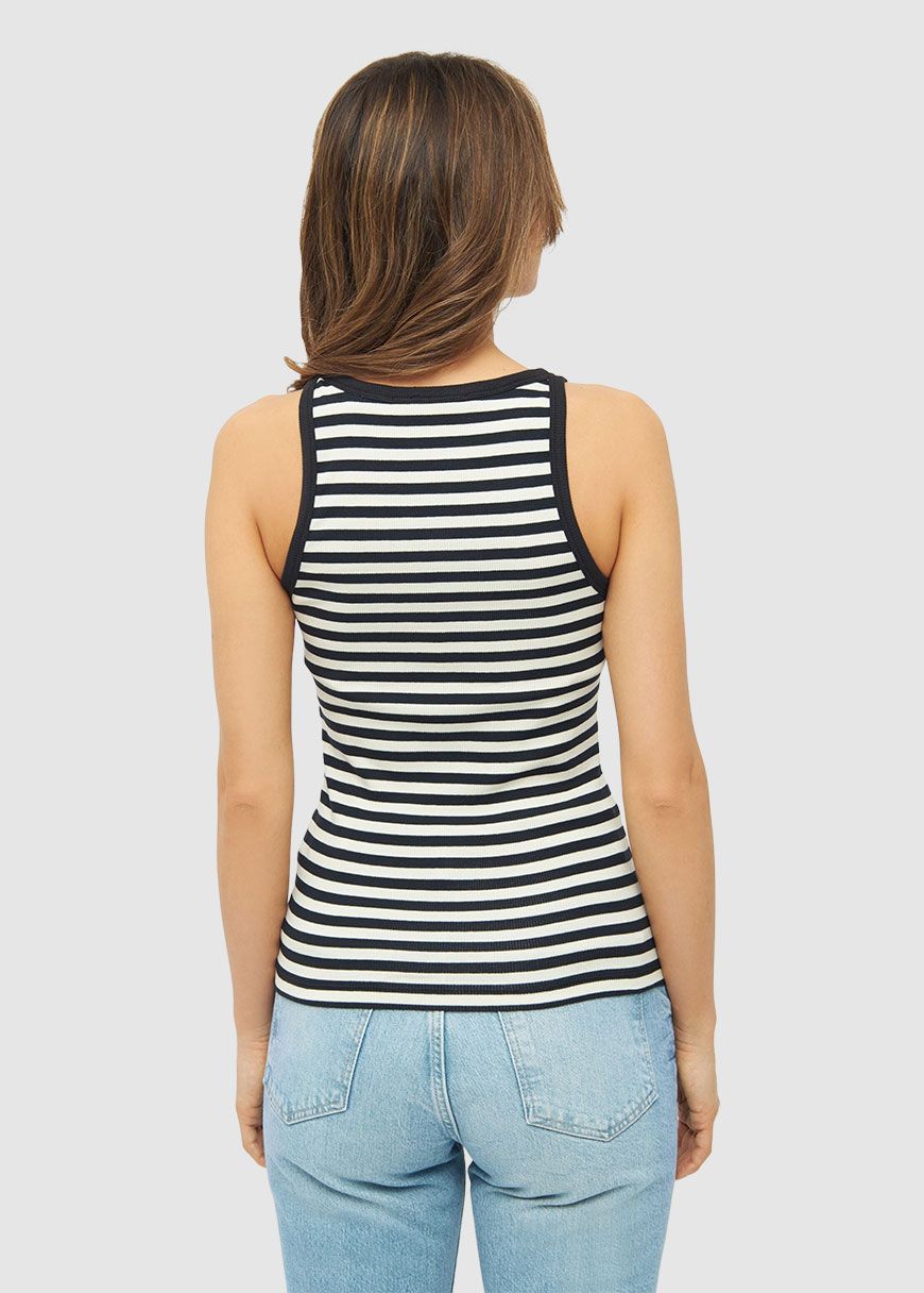 Striped Racer Rib Top