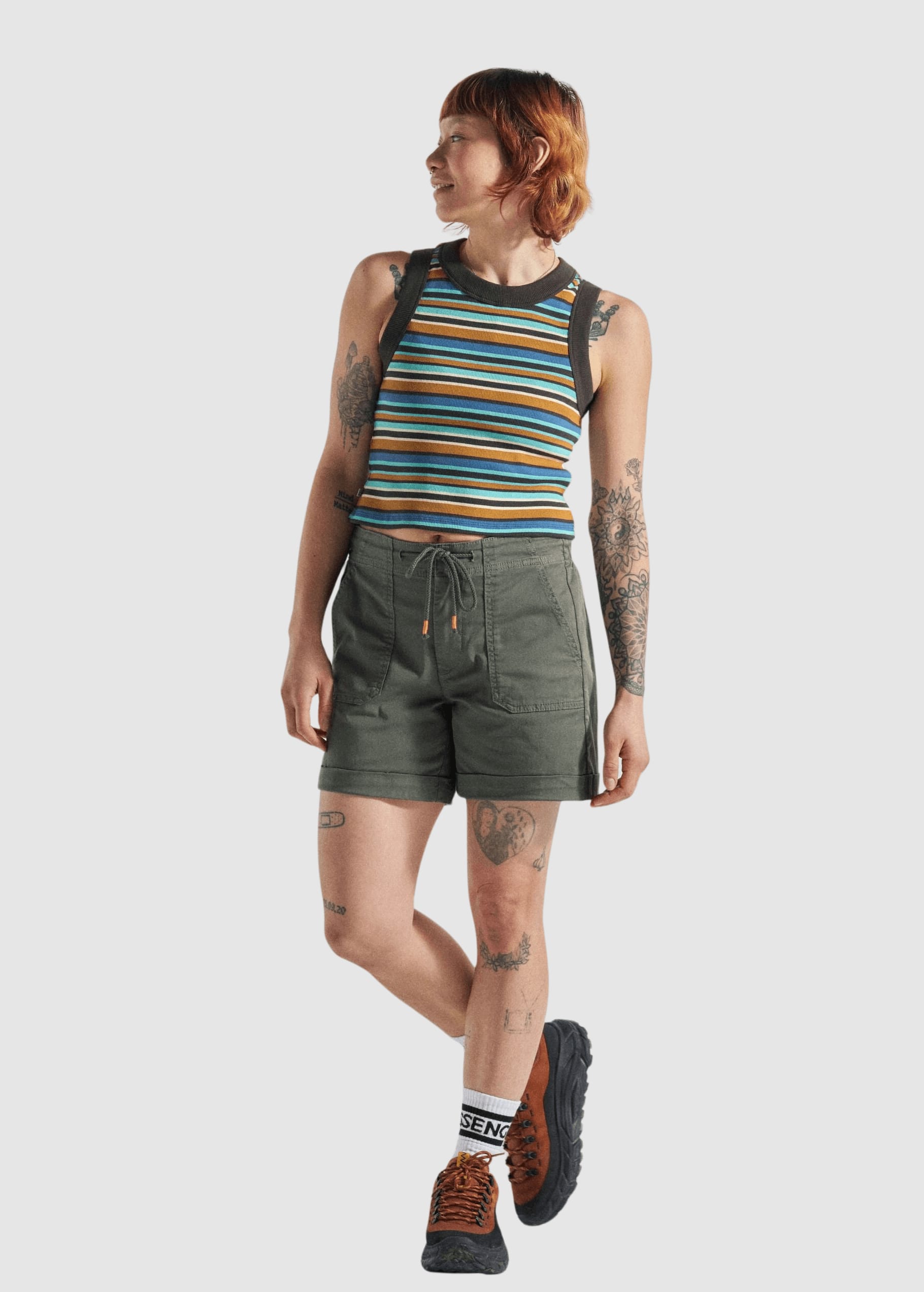 Carriso Short Dusty Olive Carriso Short Dusty Olive