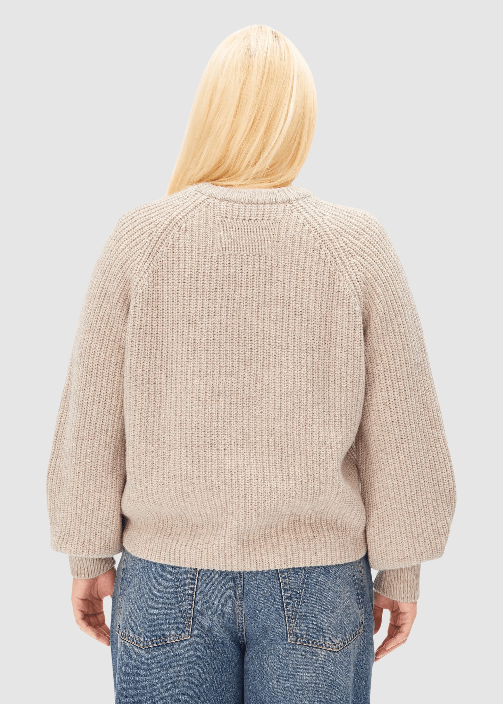 armedangels-rib-knit-sweater-honey-melange-2.jpeg Rib Knit Sweater Honey Melange