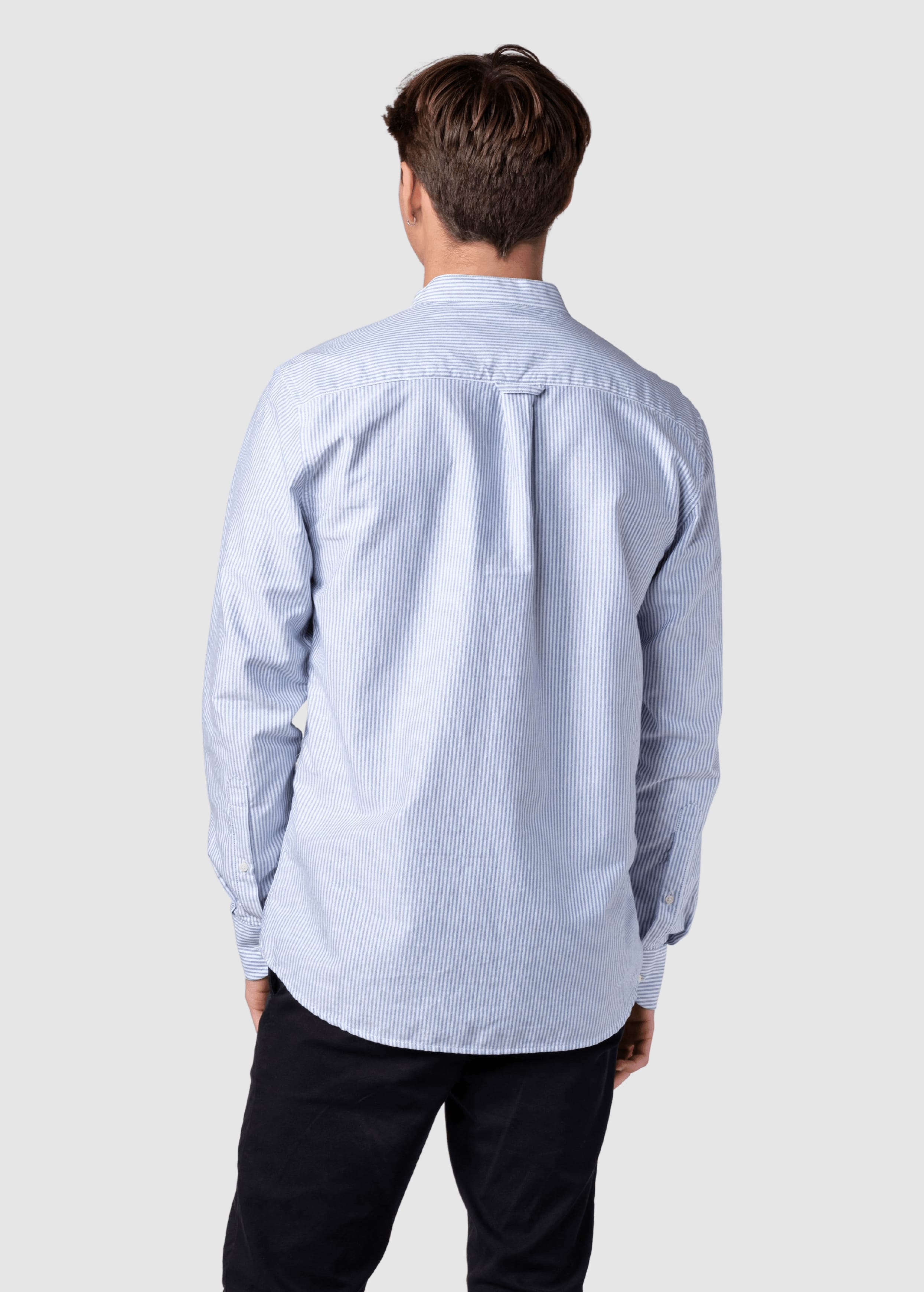 Simon Striped Shirt White Navy