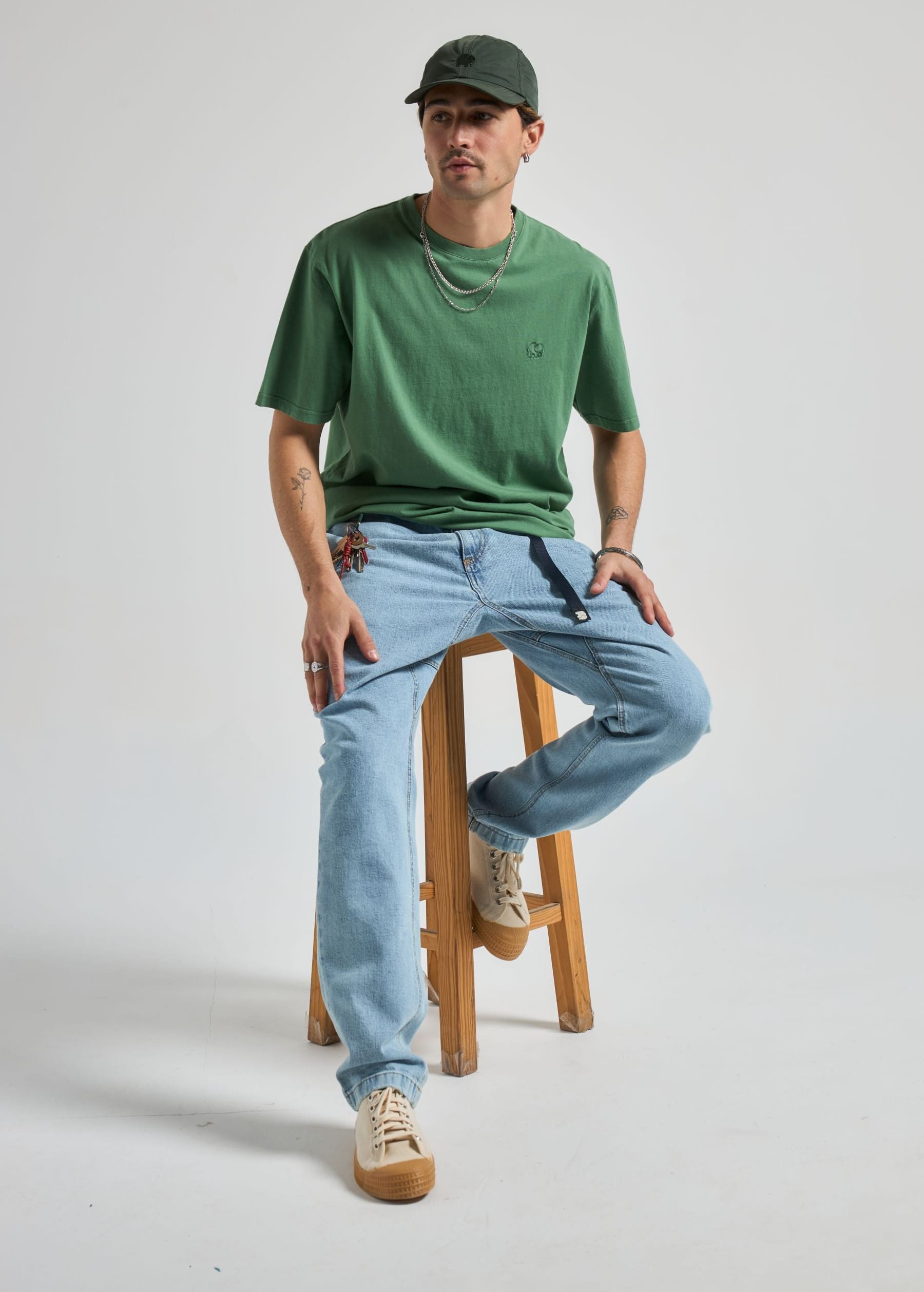 Essential Sunwashed T-Shirt Myrtle Green Essential Sunwashed T-Shirt Myrtle Green