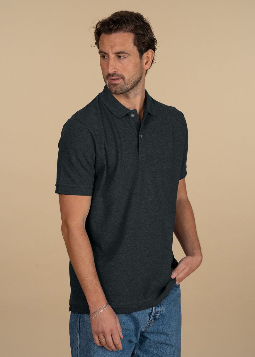 Classic Poloshirt Man Dark Heather Grey
