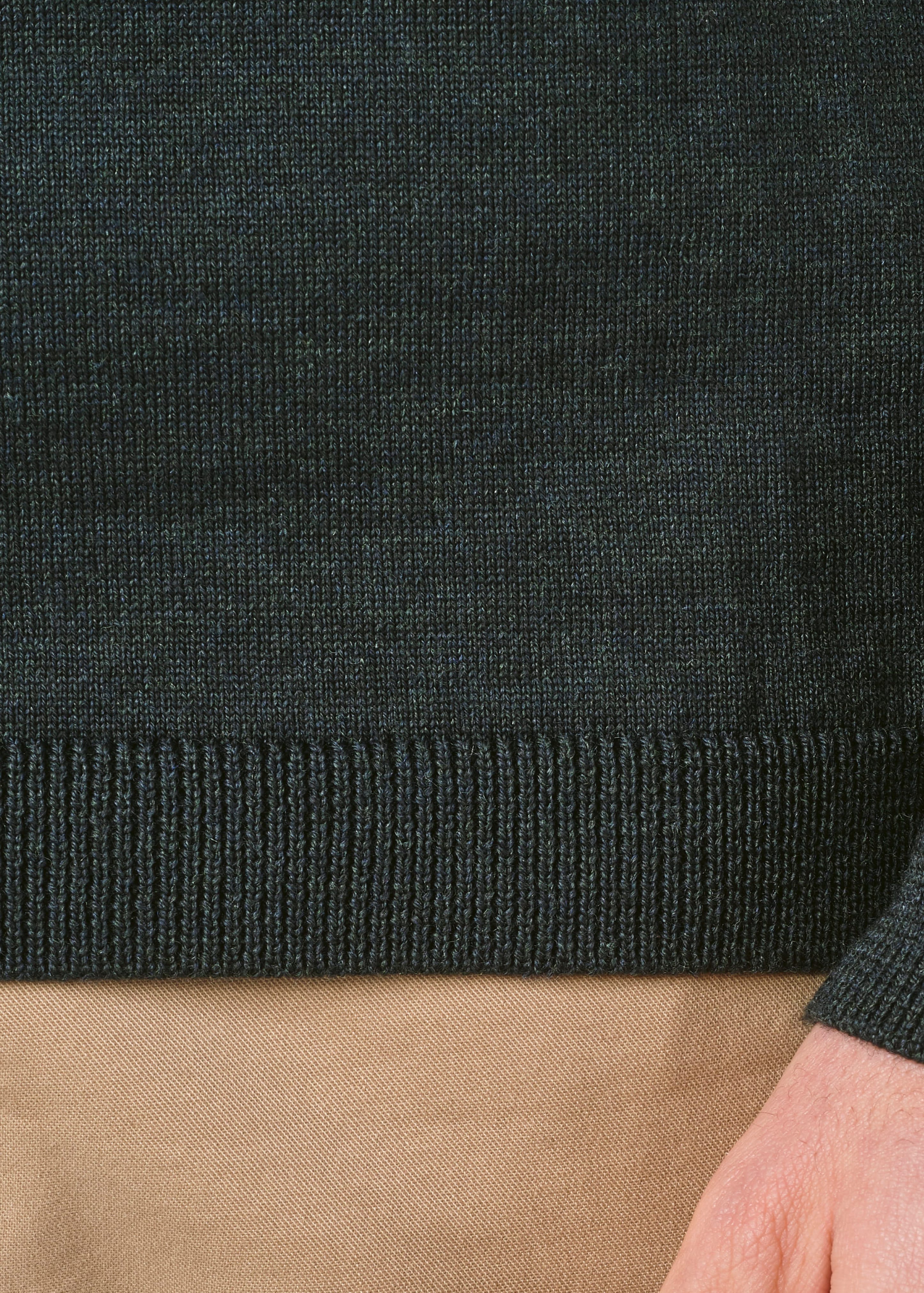 Mens Basic Merino Knit Olive