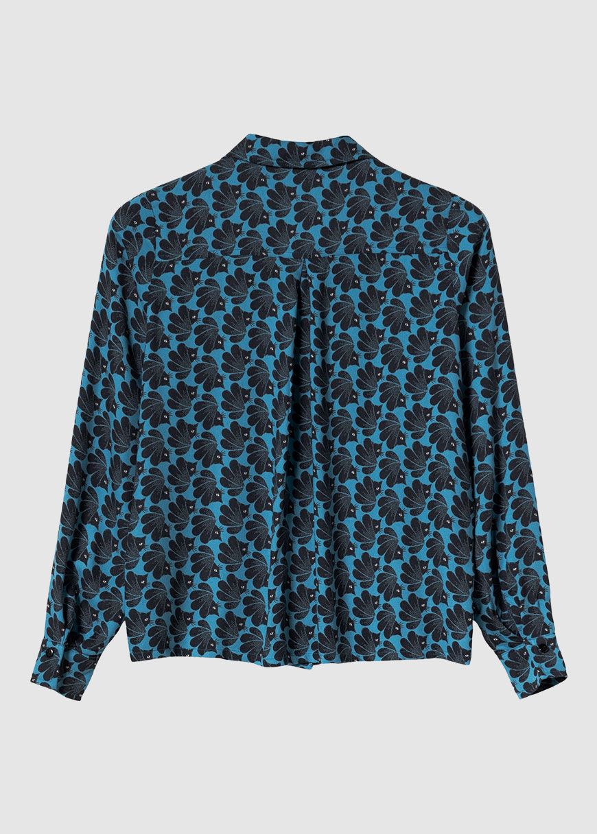 mademoiselle_yeye_what_the_fleur_blouse_AW_25_YEYE_52225_A_Petrol_3_7f69b65ce8 What The Fleur Blouse
