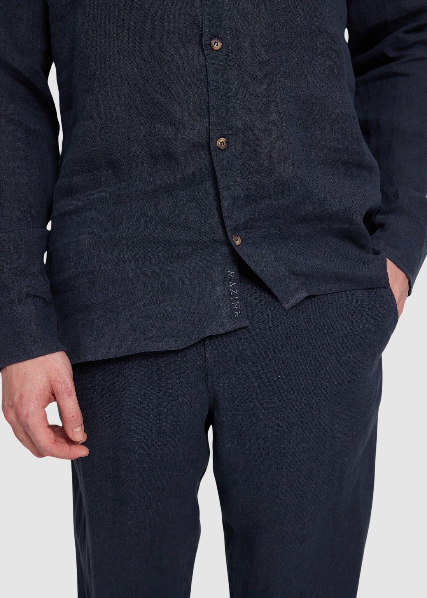 Classic Linen Shirt Ink Blue Classic Linen Shirt Ink Blue