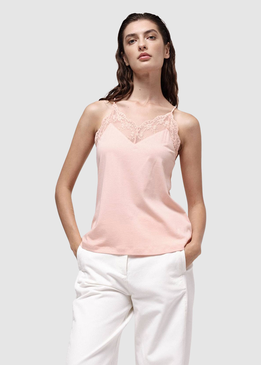 Top mit Spitze Top mit Spitze