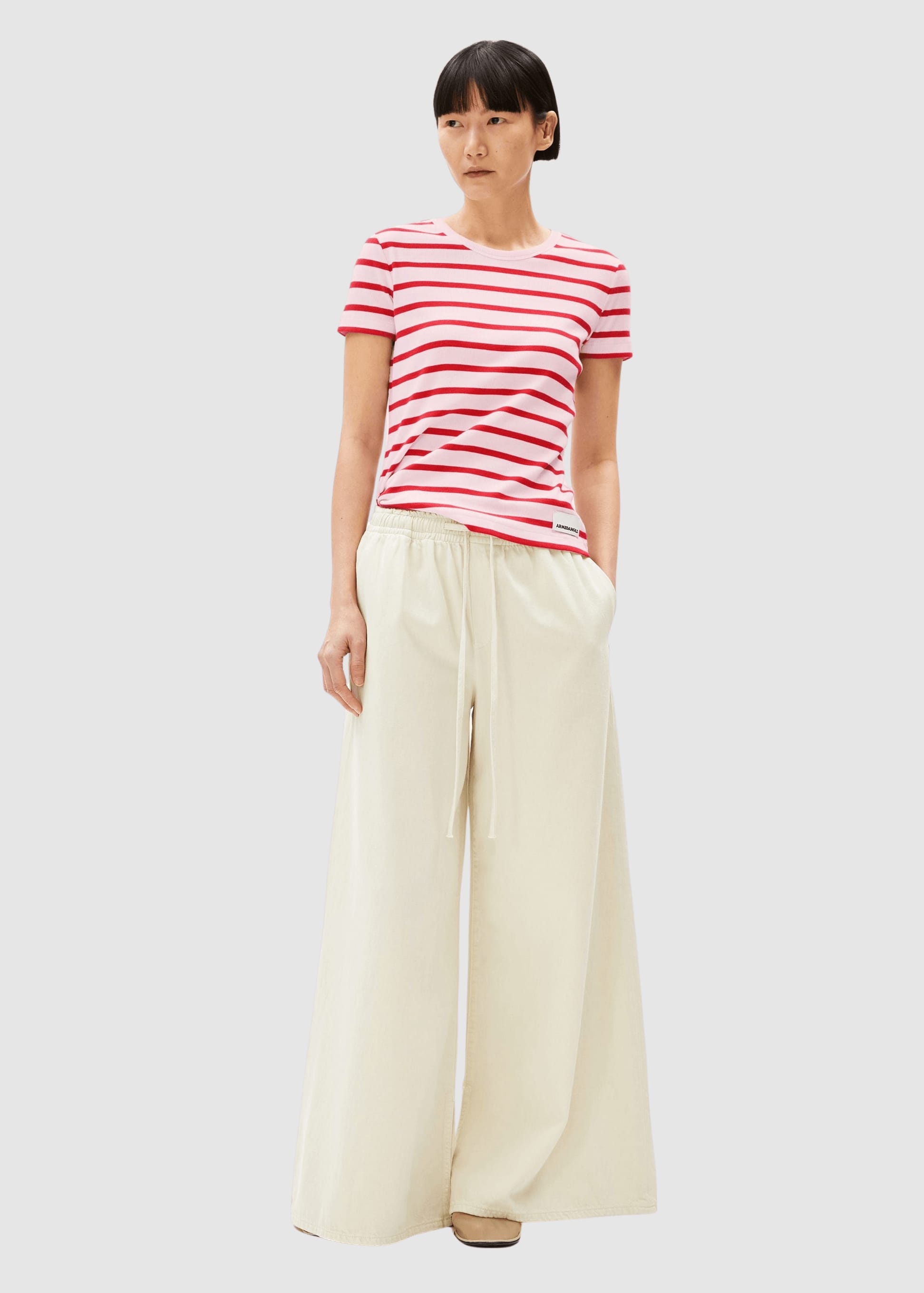 Kardaa Stripe T-Shirt Pink Mist-Mars Red Kardaa Stripe T-Shirt Pink Mist-Mars Red