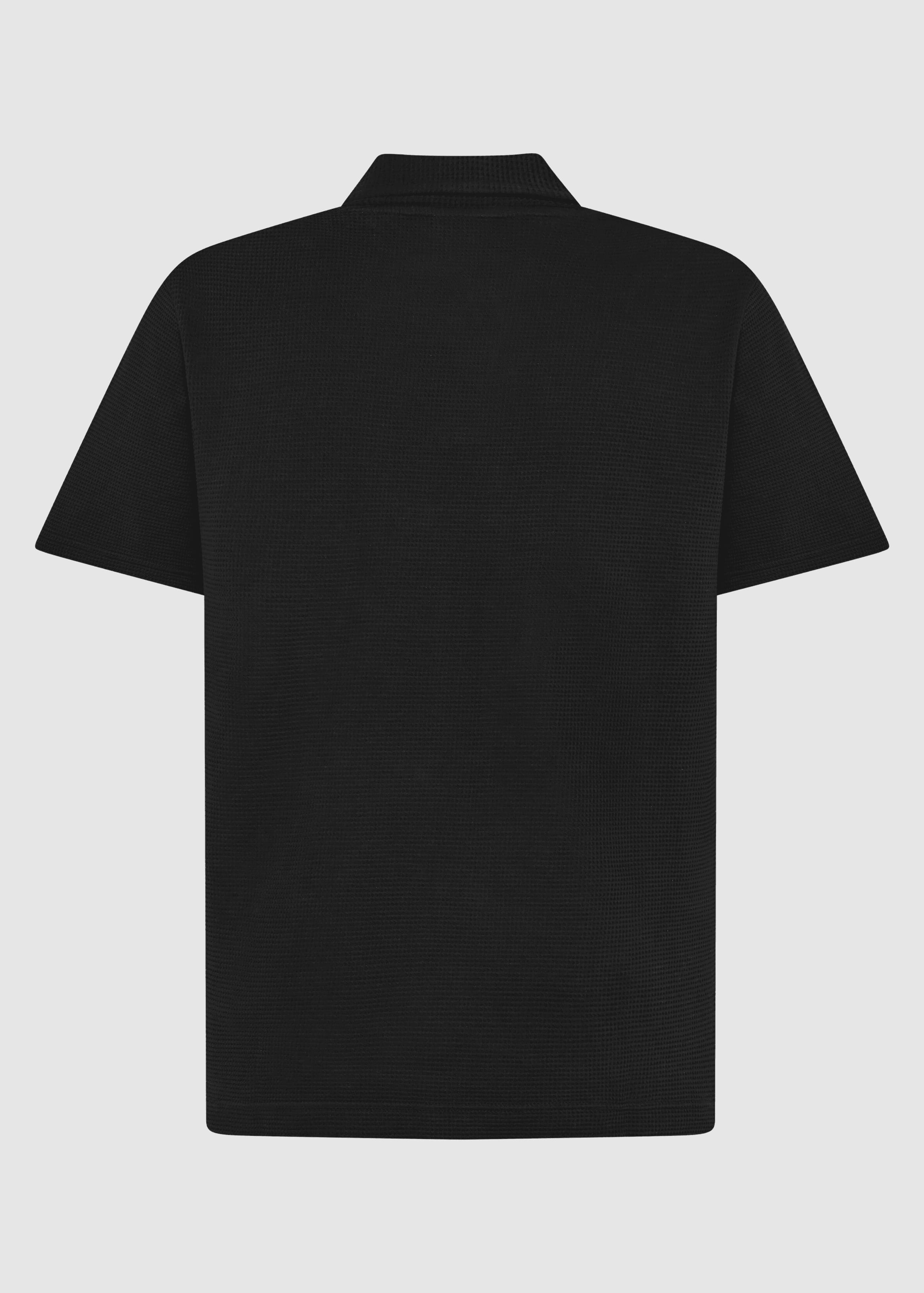 Waffle Polo Black Jet Waffle Polo Black Jet